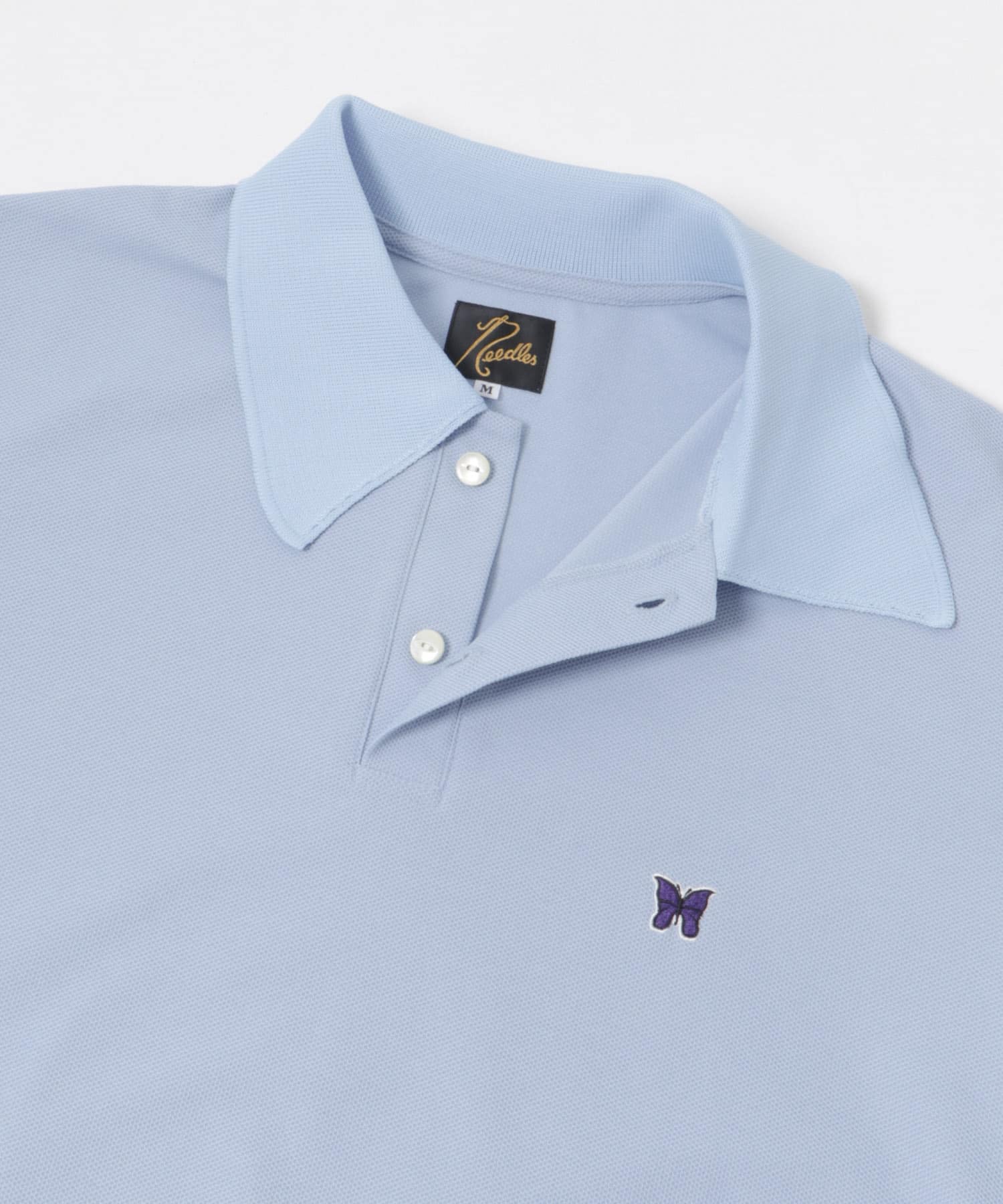 Needles　Short-Sleeve Polo Shirts Sax S