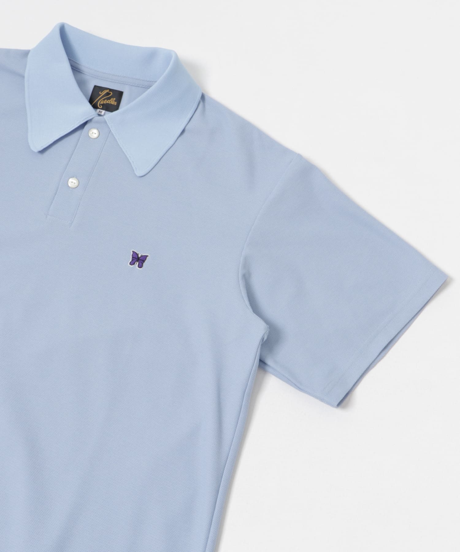 Needles　Short-Sleeve Polo Shirts Sax S