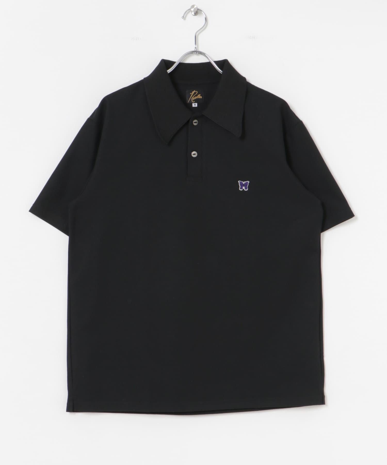 Needles　Short-Sleeve Polo Shirts Black S