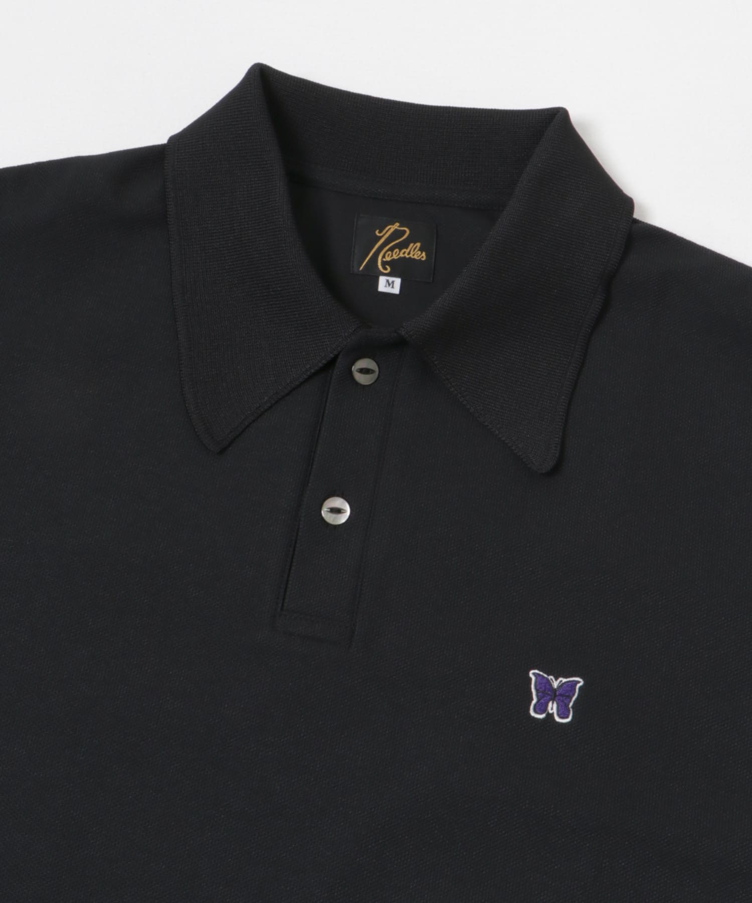 Needles　Short-Sleeve Polo Shirts Black S