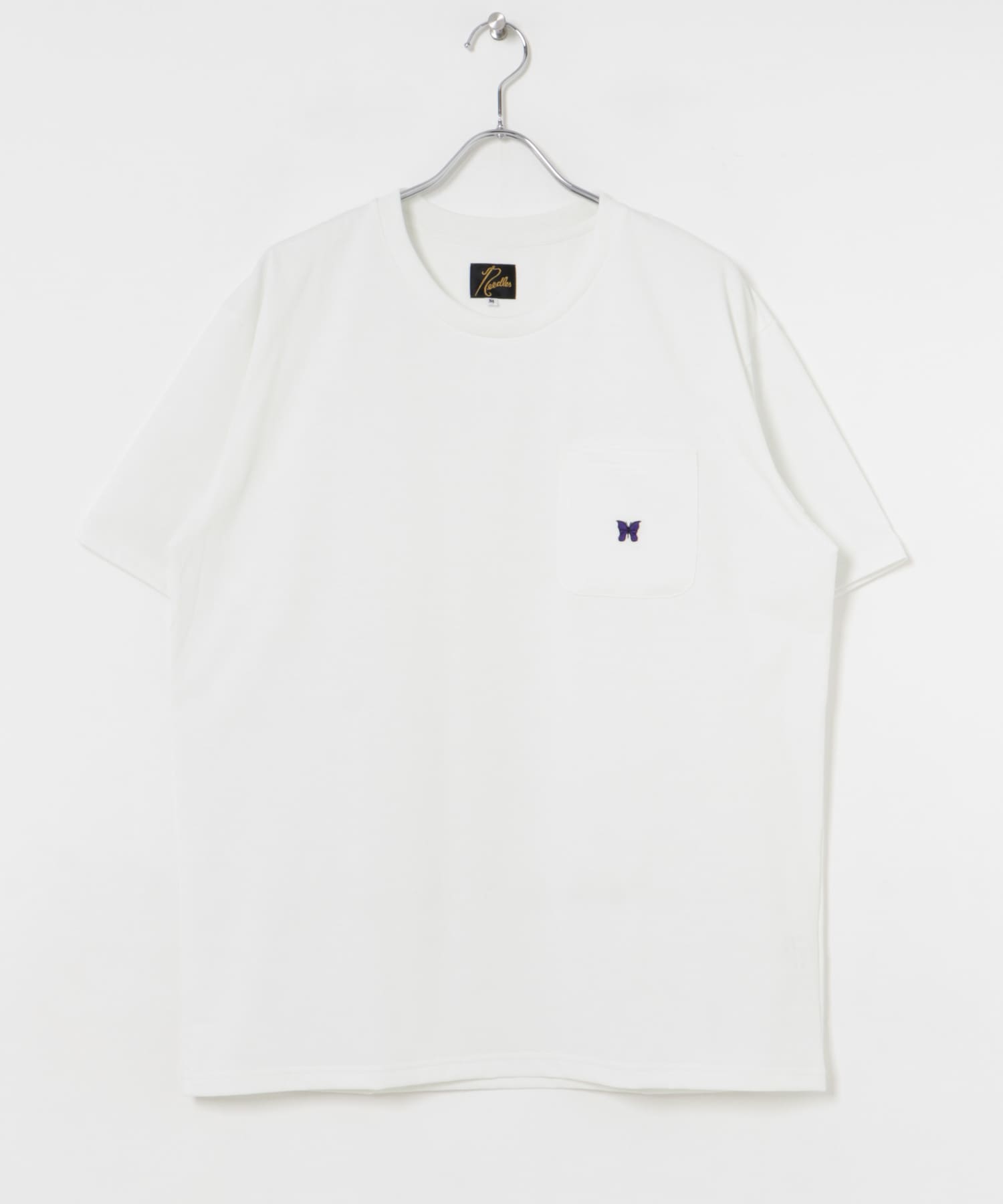 Needles　Short-Sleeve Crew Neck T-shirts White S