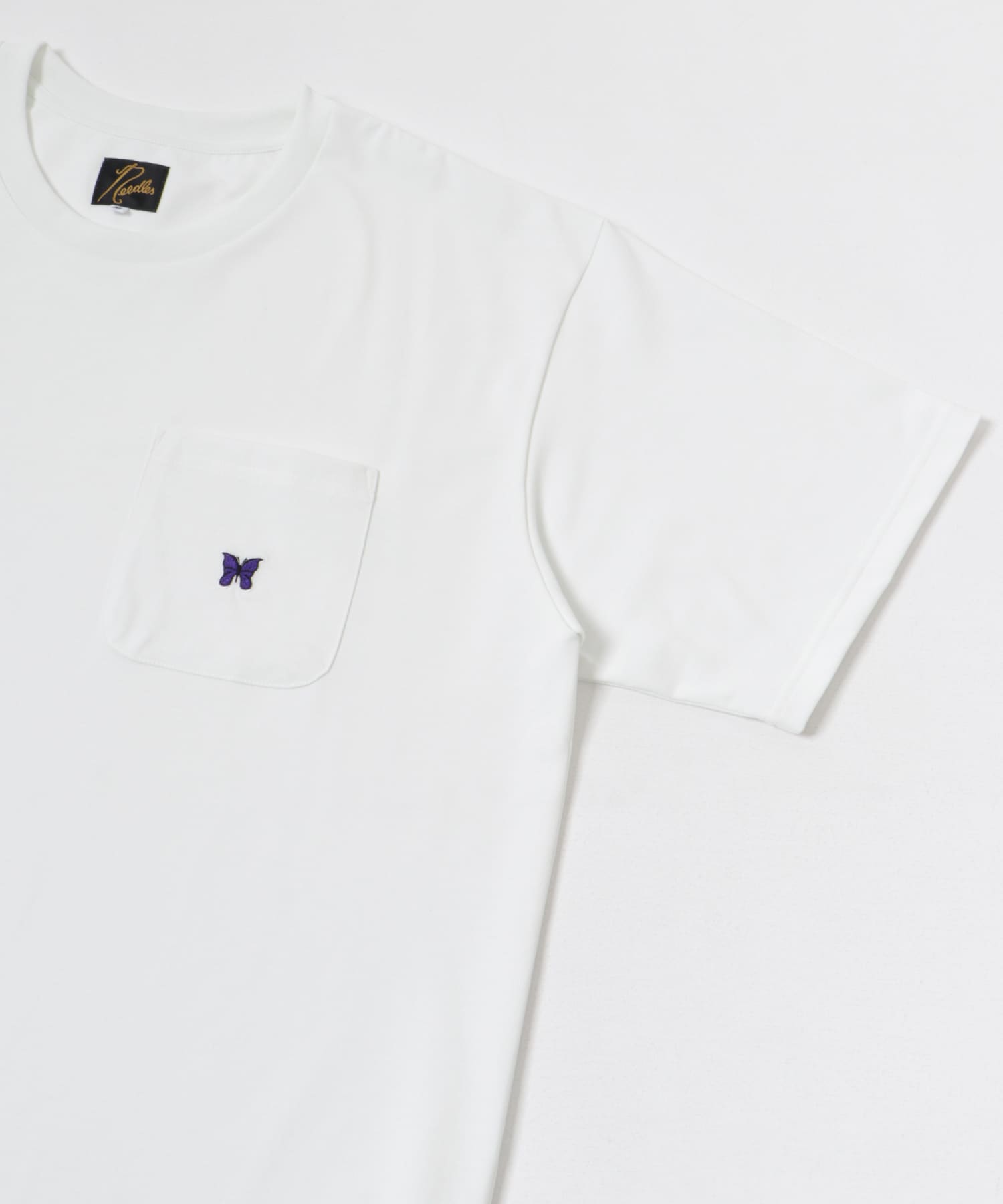 Needles　Short-Sleeve Crew Neck T-shirts White S