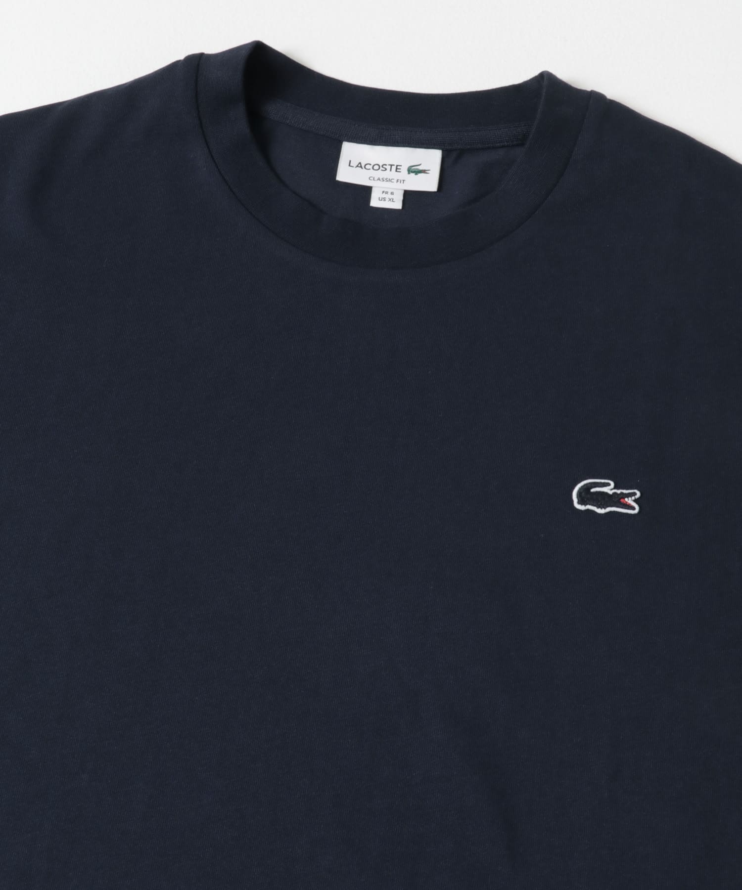 LACOSTE　アウトラインクロッククルーネックTシャツ 166 NAVY 4