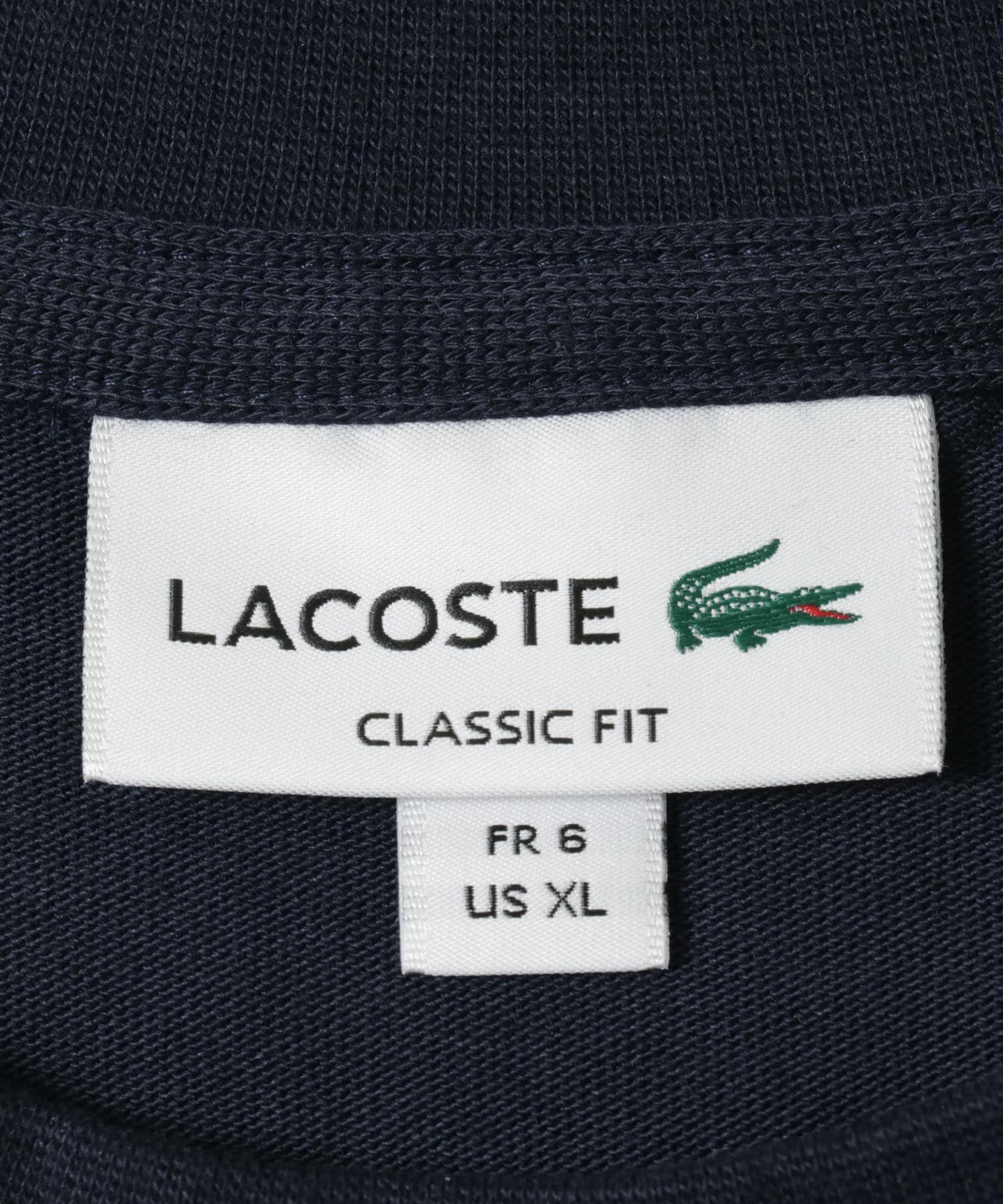 LACOSTE　アウトラインクロッククルーネックTシャツ 166 NAVY 4