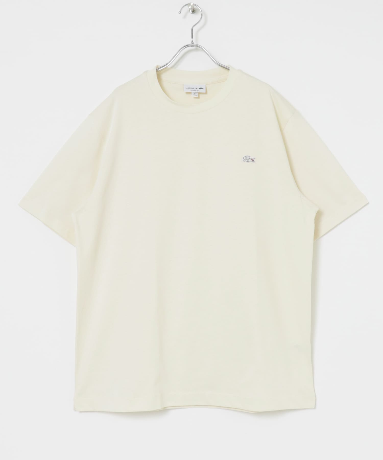LACOSTE　アウトラインクロッククルーネックTシャツ XFJ ECRU 4