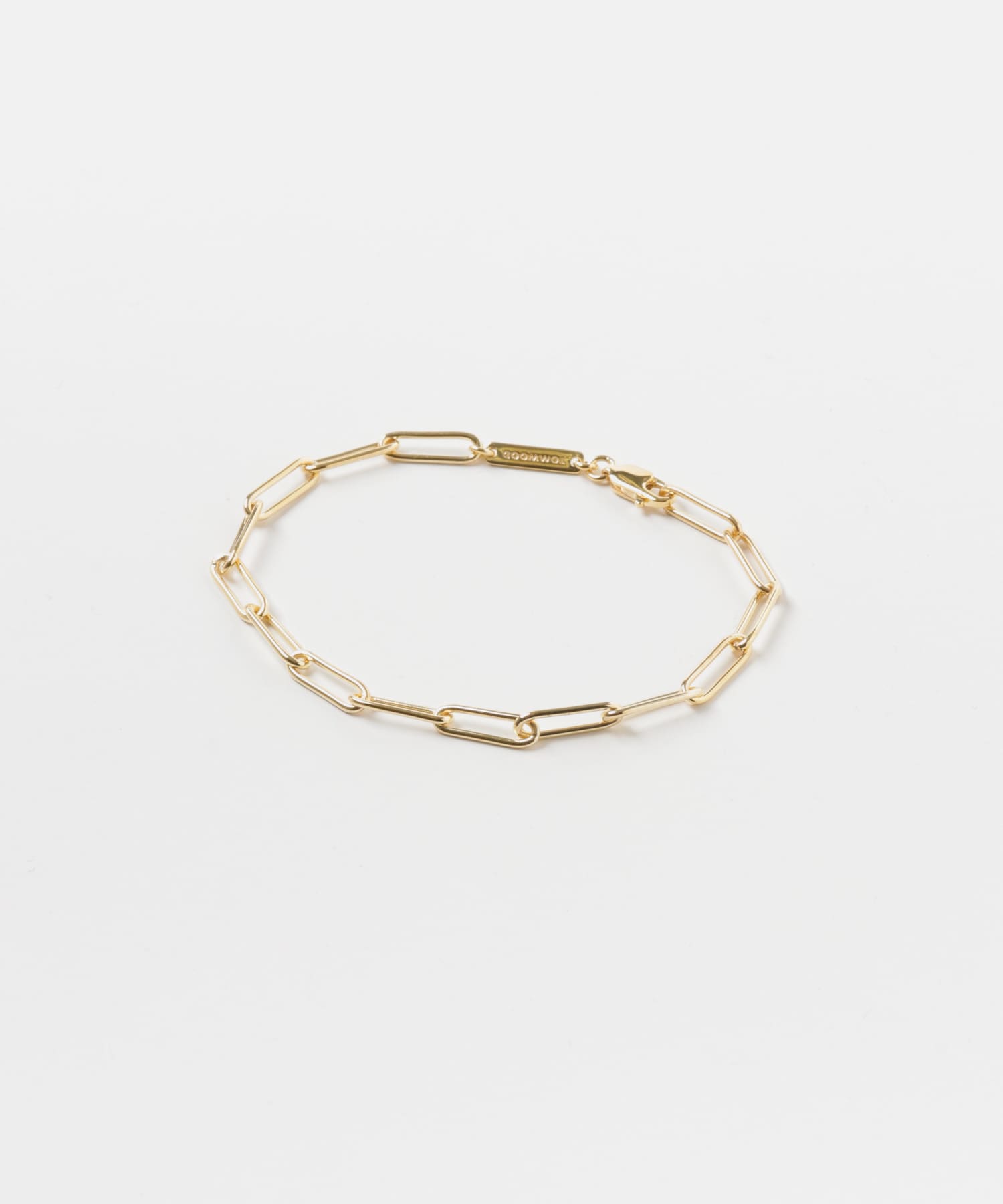 TOM WOOD　Box Bracelet Gold
