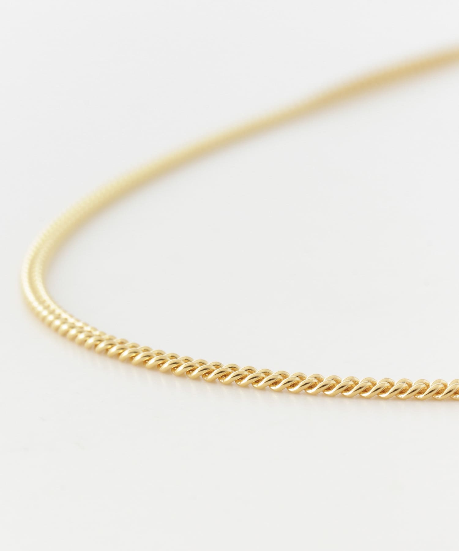 TOM WOOD　Curb Chain Slim Gold GOLD 20.5
