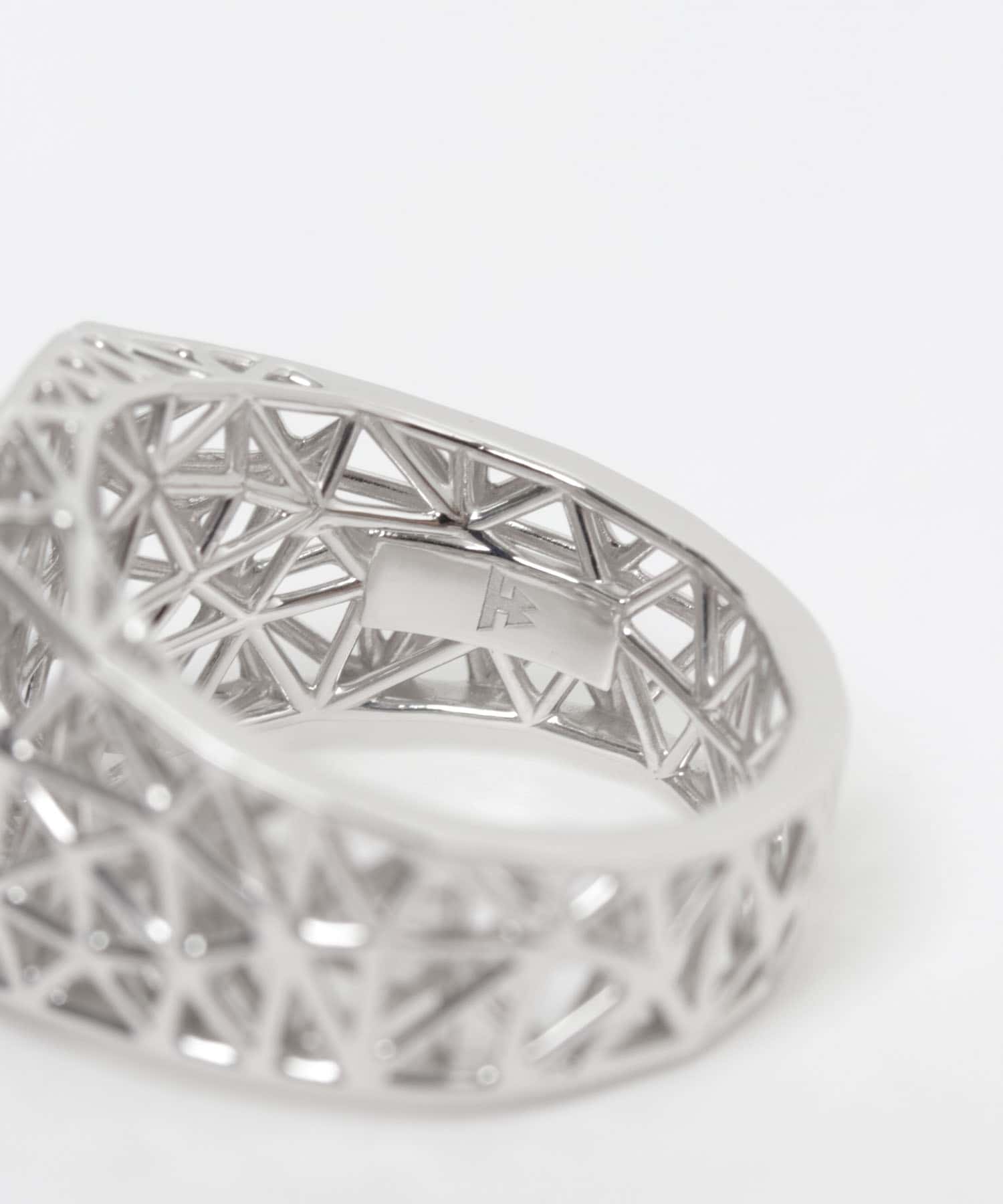 TOM WOOD　Mesh Ring M S925 58