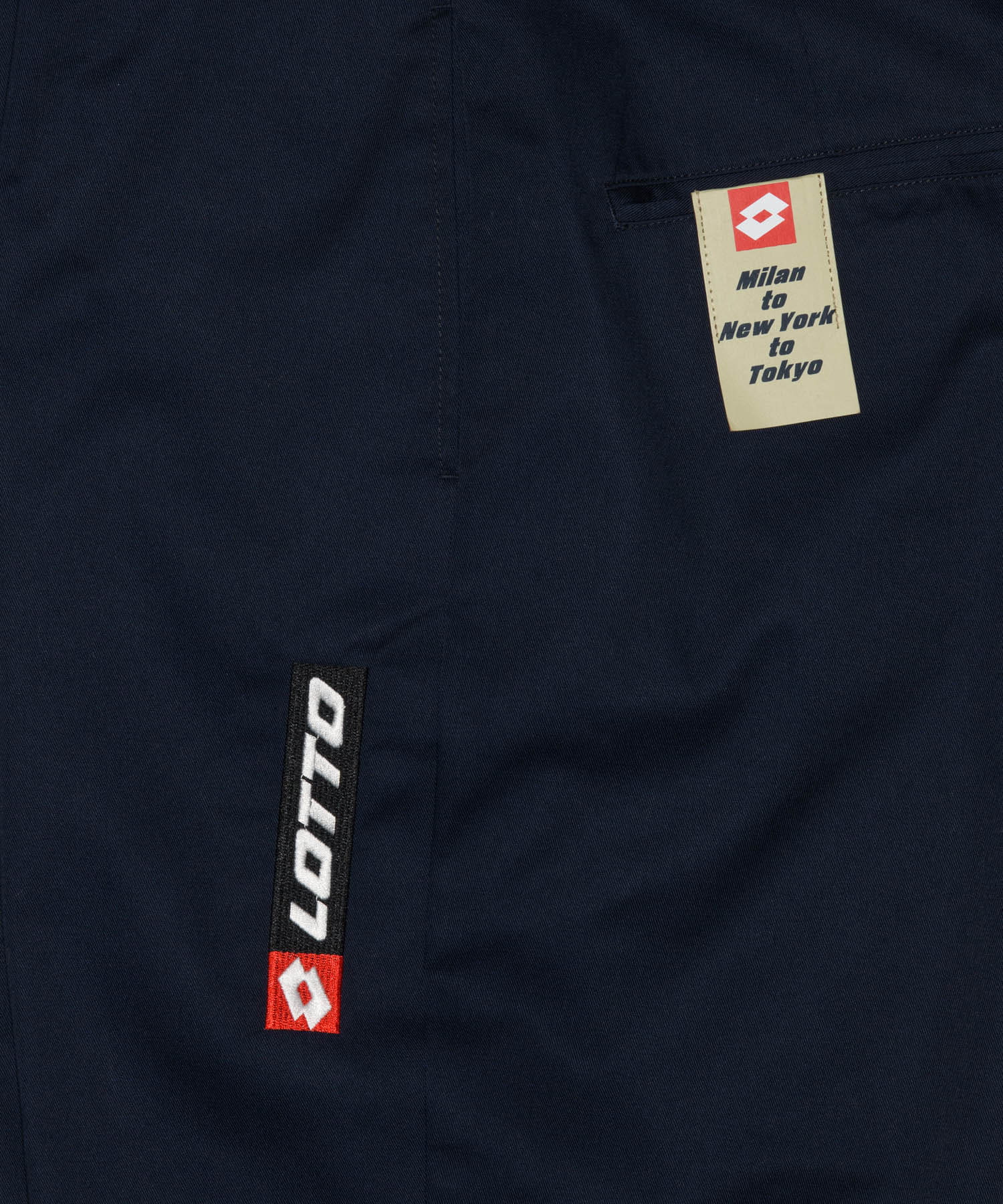 LOTTO　TC TWILL CHINO PANTS NAVY M