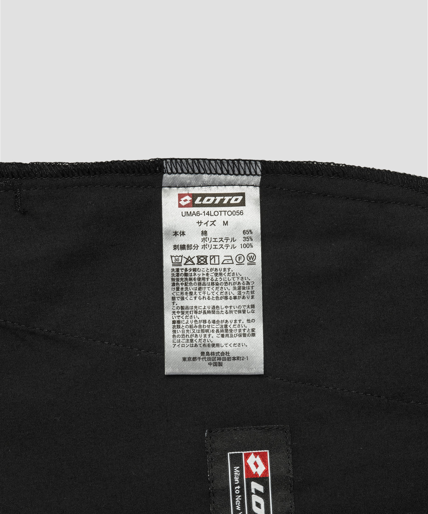 LOTTO　TC TWILL CHINO PANTS BLACK M