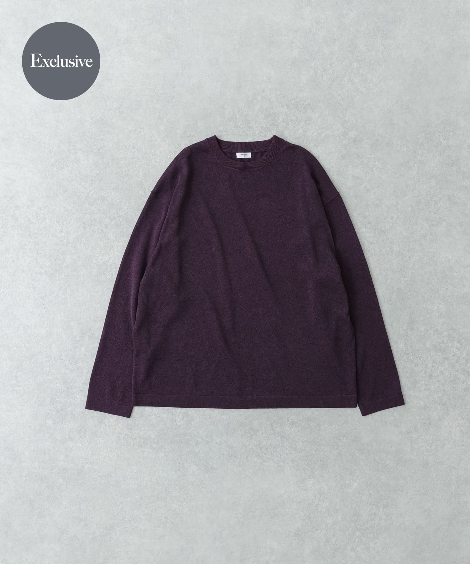 【Black】『別注』crepuscule×UR Washi Knit Long-Sleeve T-shirts 別注』crepuscule×UR Washi Knit Long-Sleeve T-shirts(1 Black