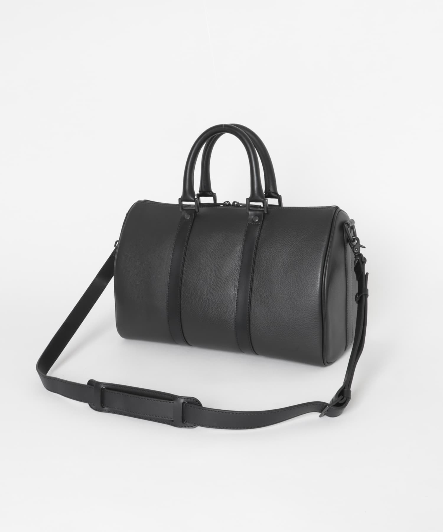 semoh　Cow Leather Boston Bag BLACK 1
