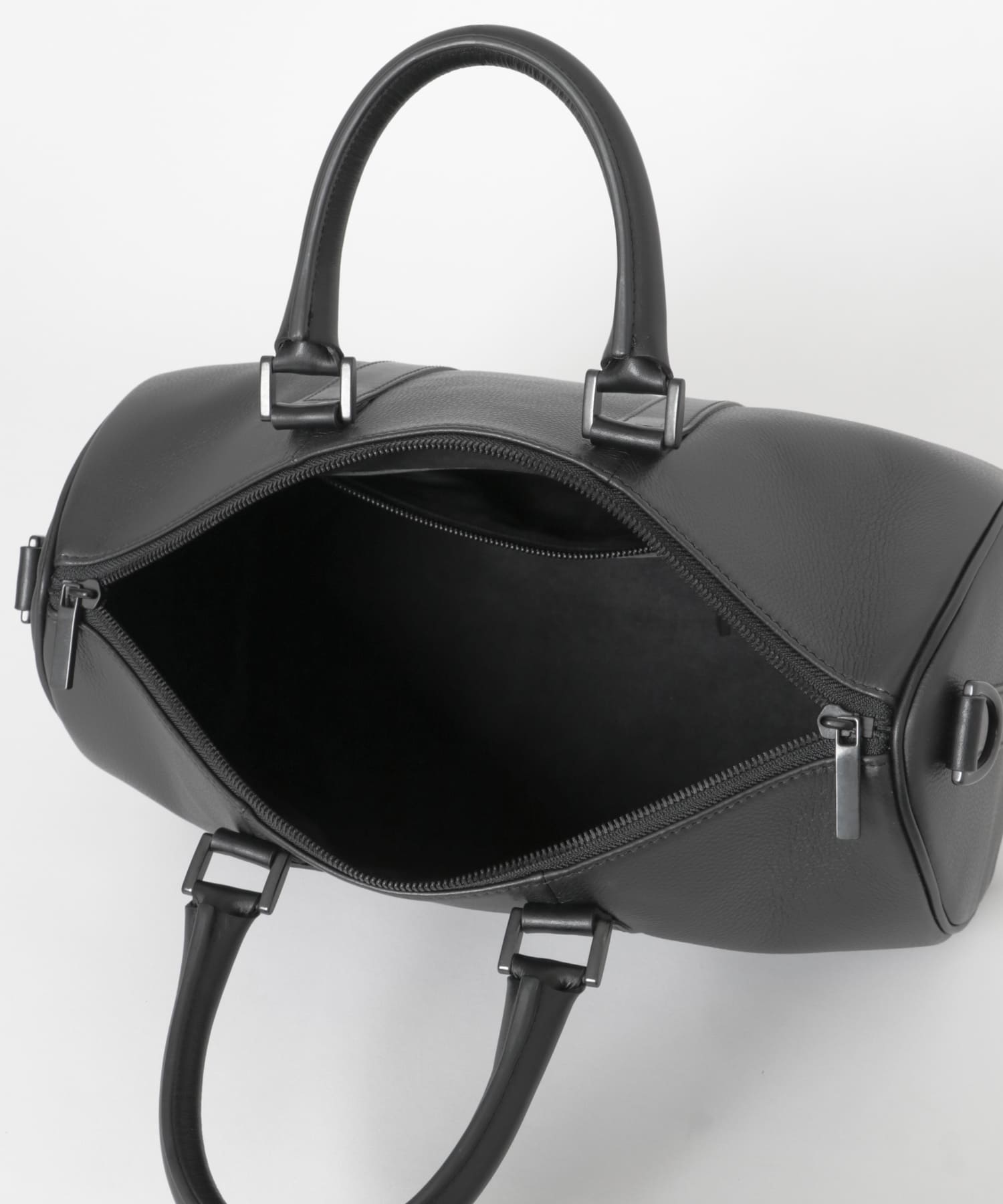 semoh　Cow Leather Boston Bag BLACK 1