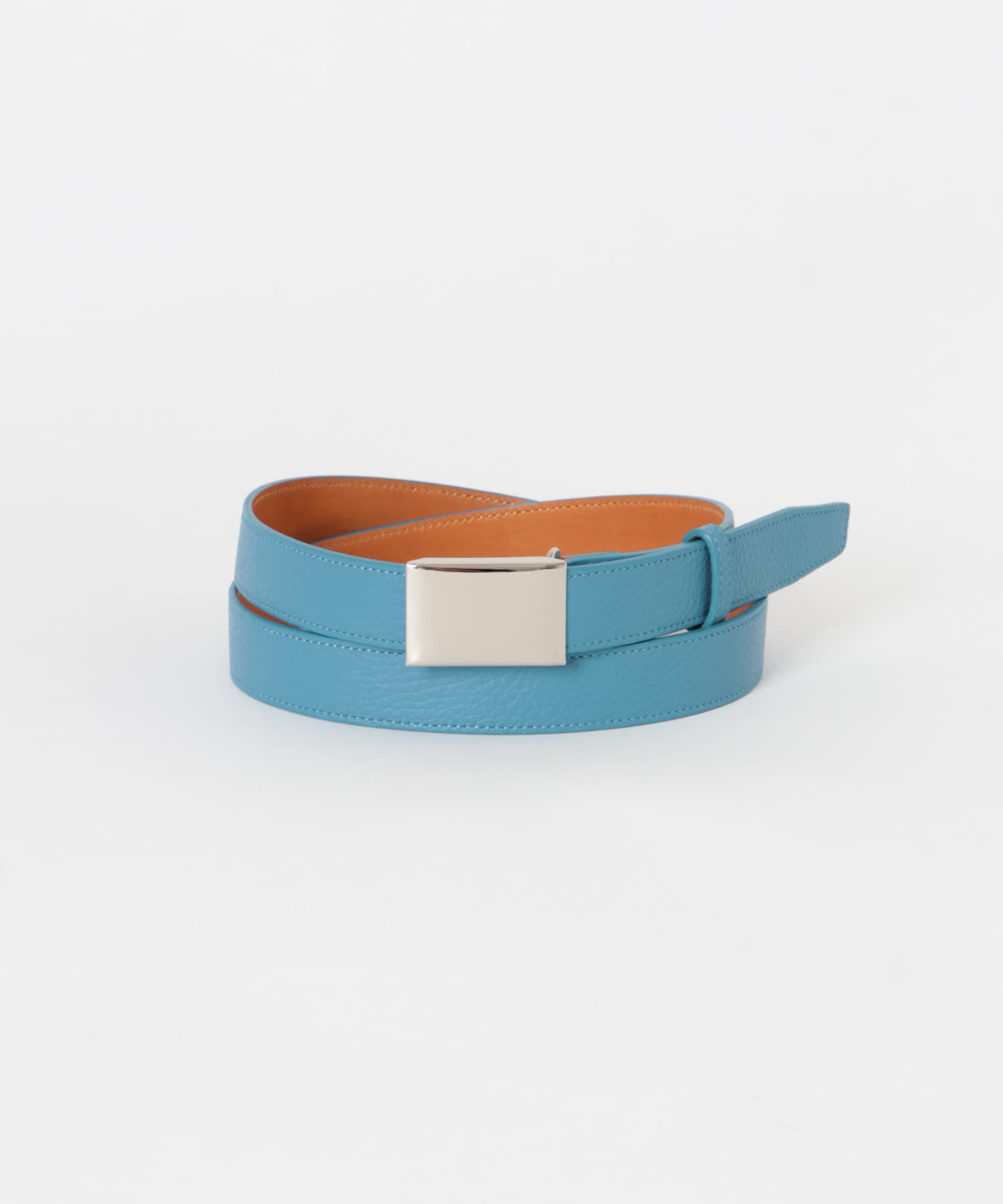 Scye　Leather Box Buckle Belt