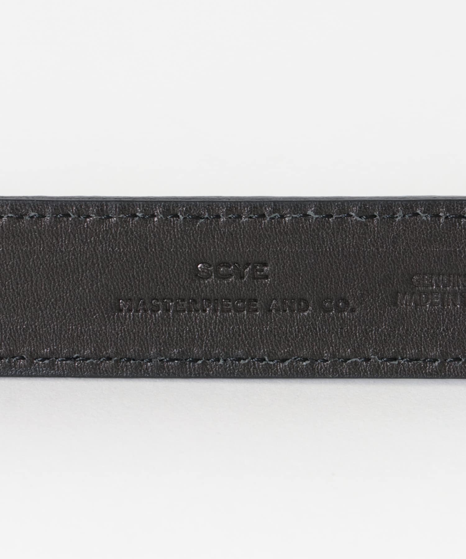 Scye　Leather Box Buckle Belt クロ M