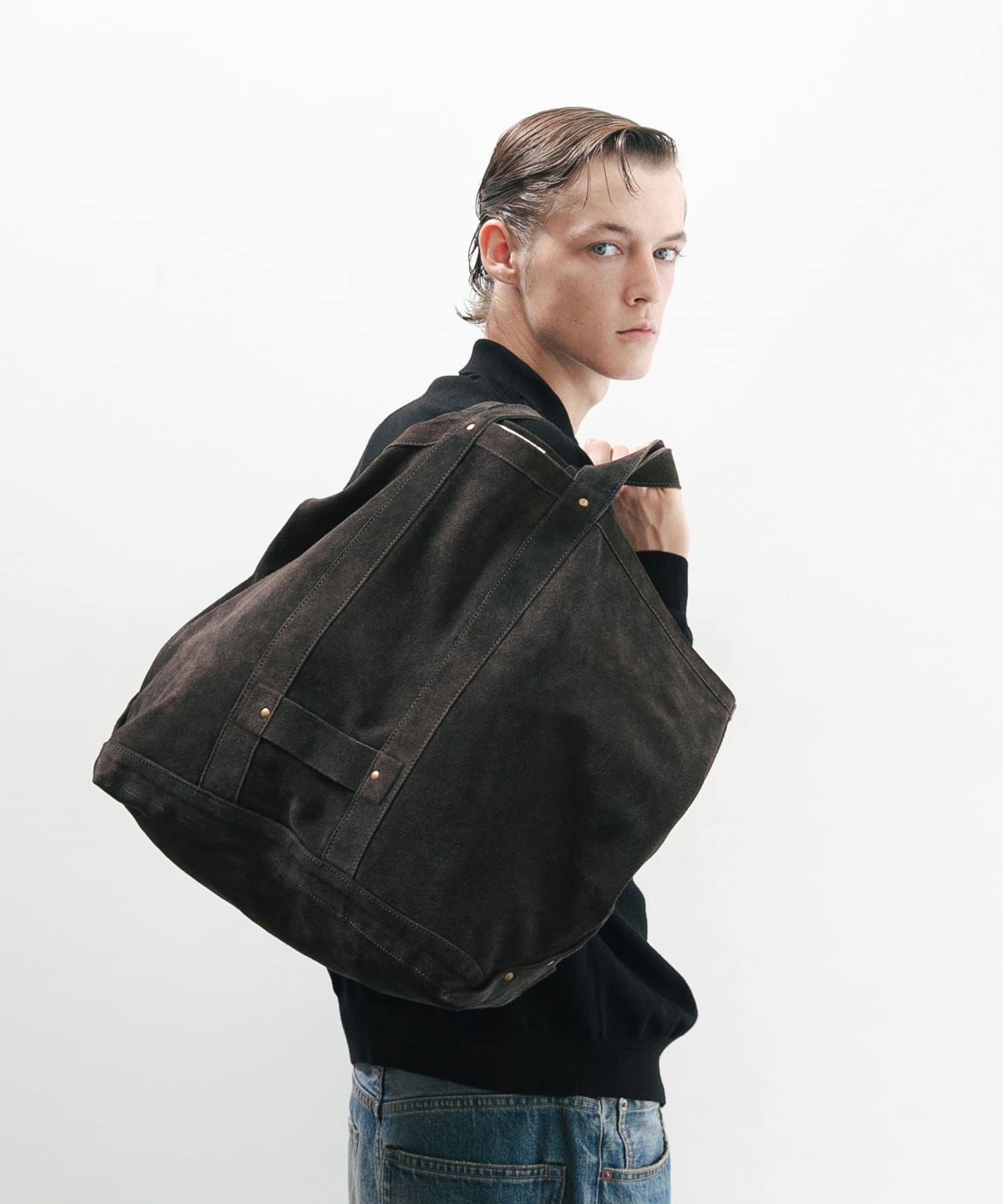 『別注』SEVEN BY SEVEN×URBAN RESEARCH　LEATHER TOTE BAG Dark Brown FREE