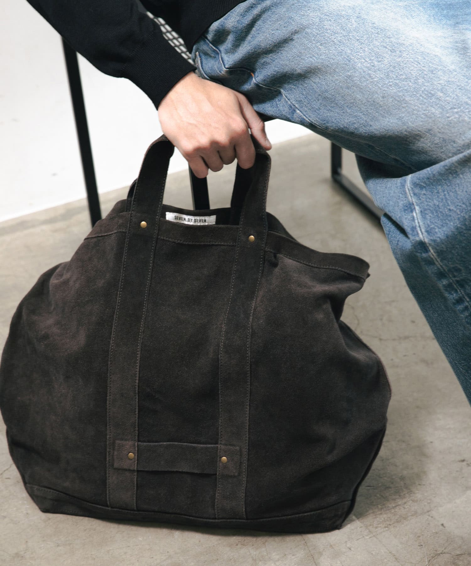 『別注』SEVEN BY SEVEN×URBAN RESEARCH　LEATHER TOTE BAG Dark Brown FREE