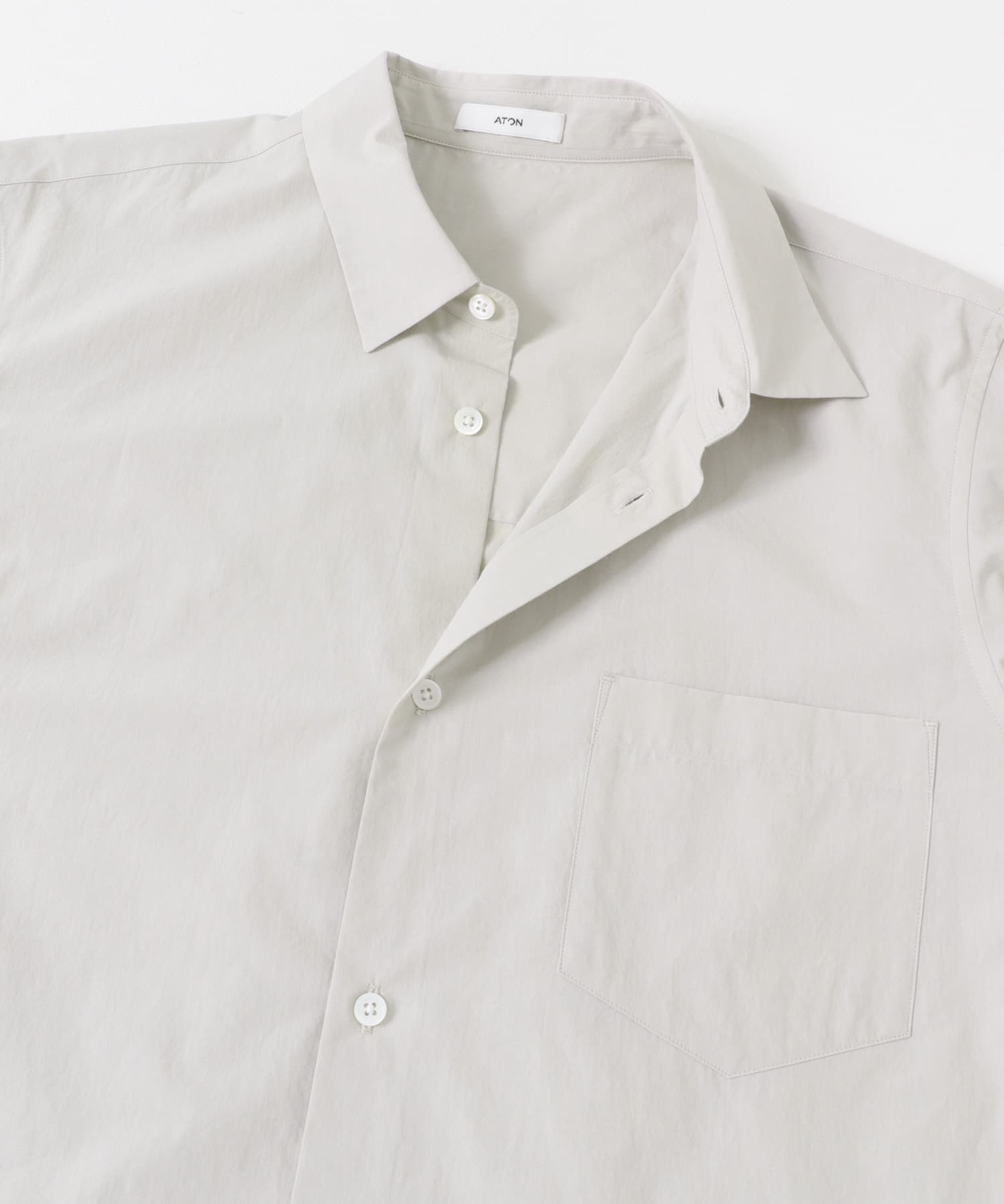 ATON SUVIN BROAD STANDARD SHIRTS(4 GRAY): トップス｜URBAN RESEARCH