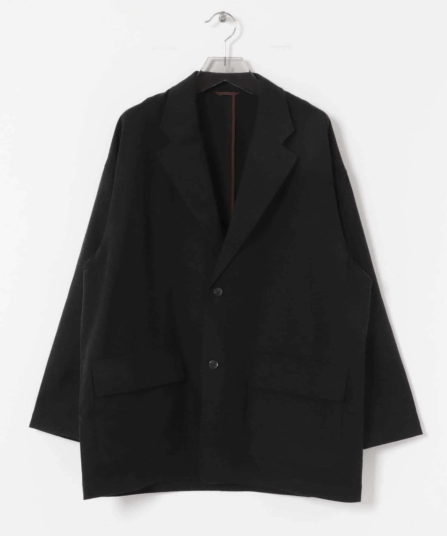 Cale　シルクウールニドムジャケット Black 3