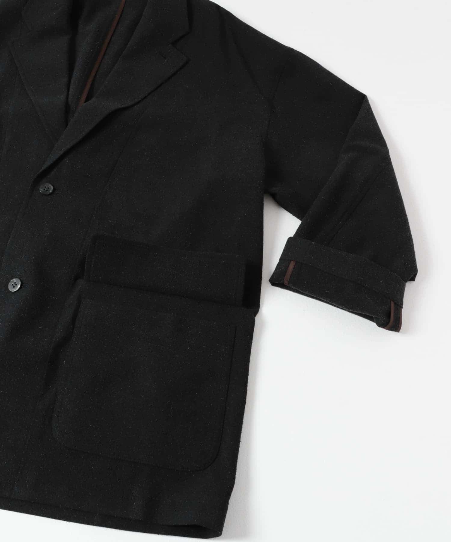 Cale　シルクウールニドムジャケット Black 3