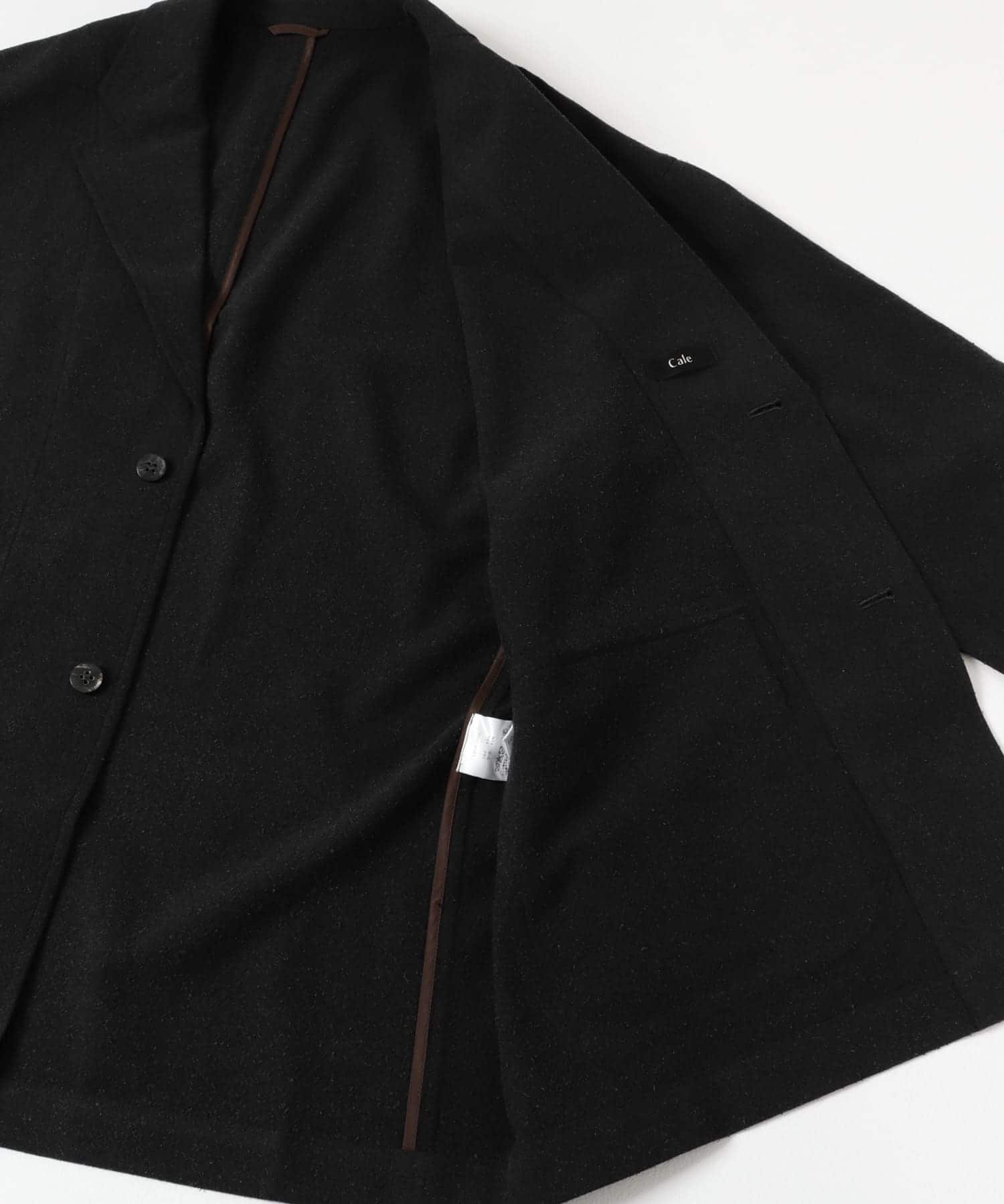 Cale　シルクウールニドムジャケット Black 3