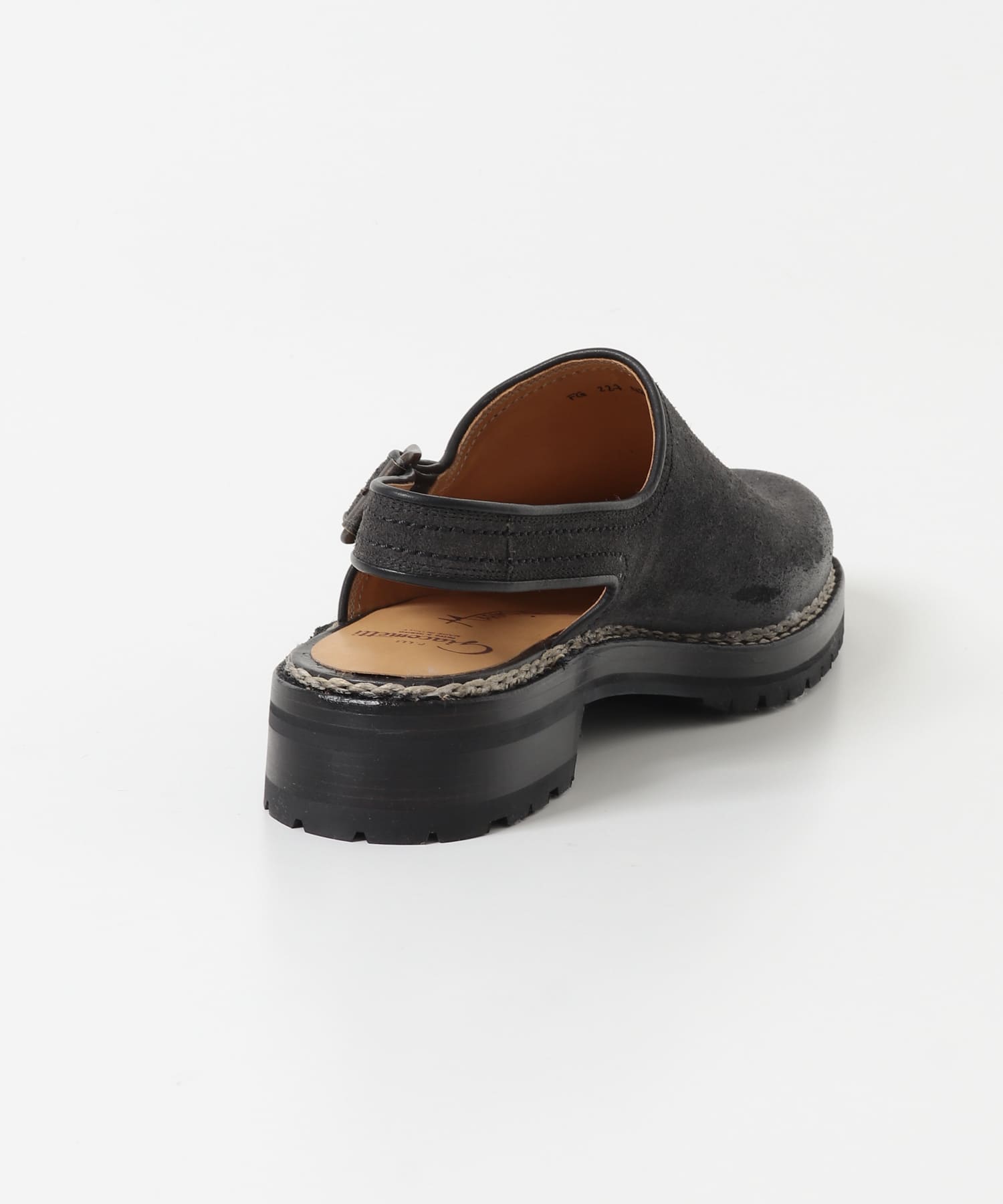 F.LLI Giacometti　Sling Back Nero 40