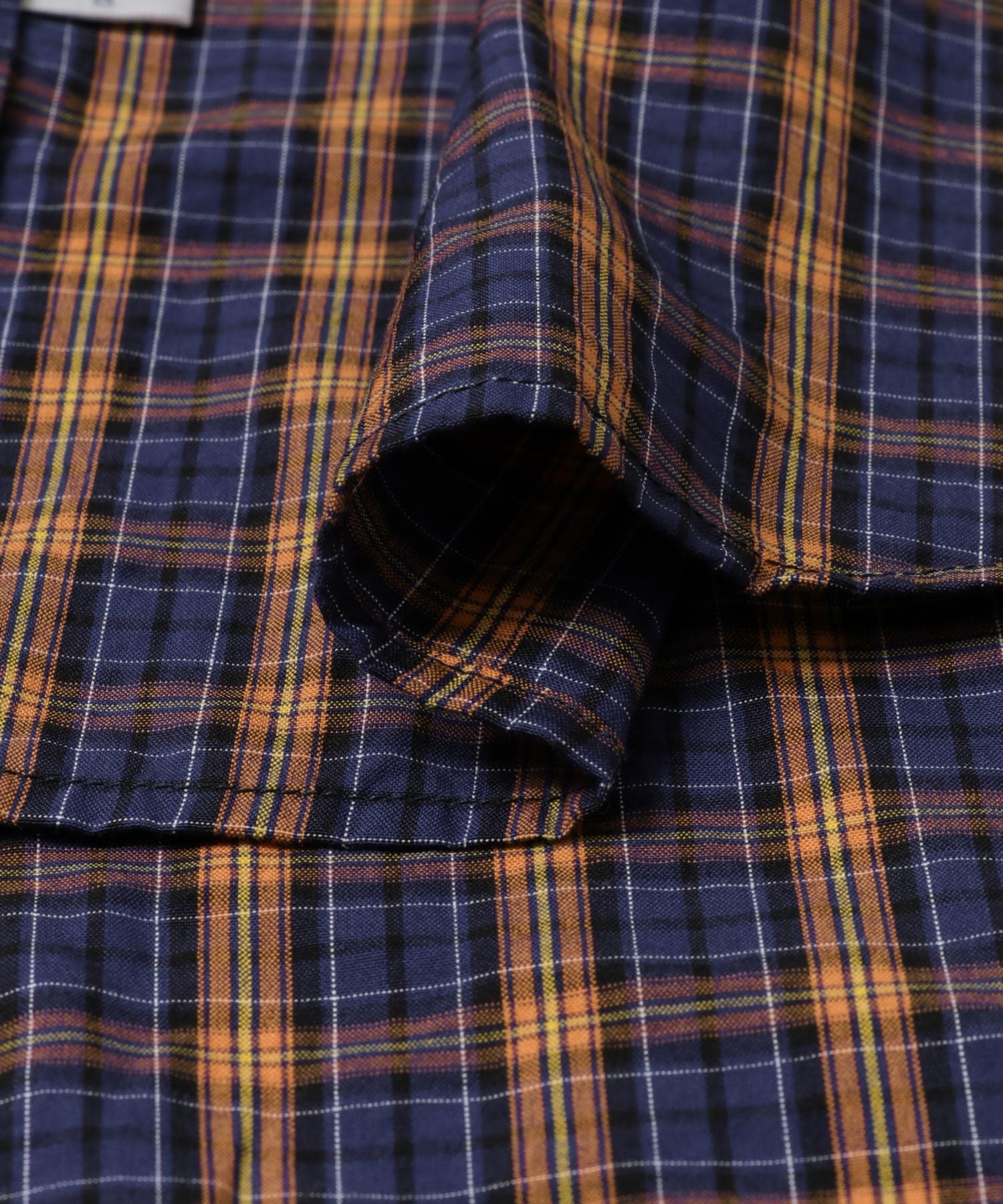 Marvine Pontiak Shirt Makers　3B Regular Collar SH Nvy×Or CH Authentic