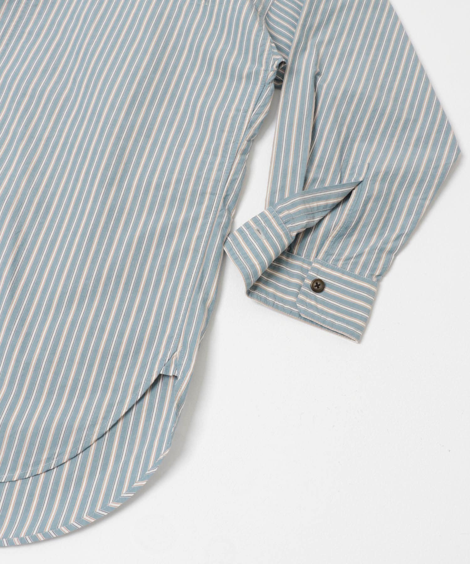 Marvine Pontiak Shirt Makers　Crew Neck shirts Blue Gr ST one