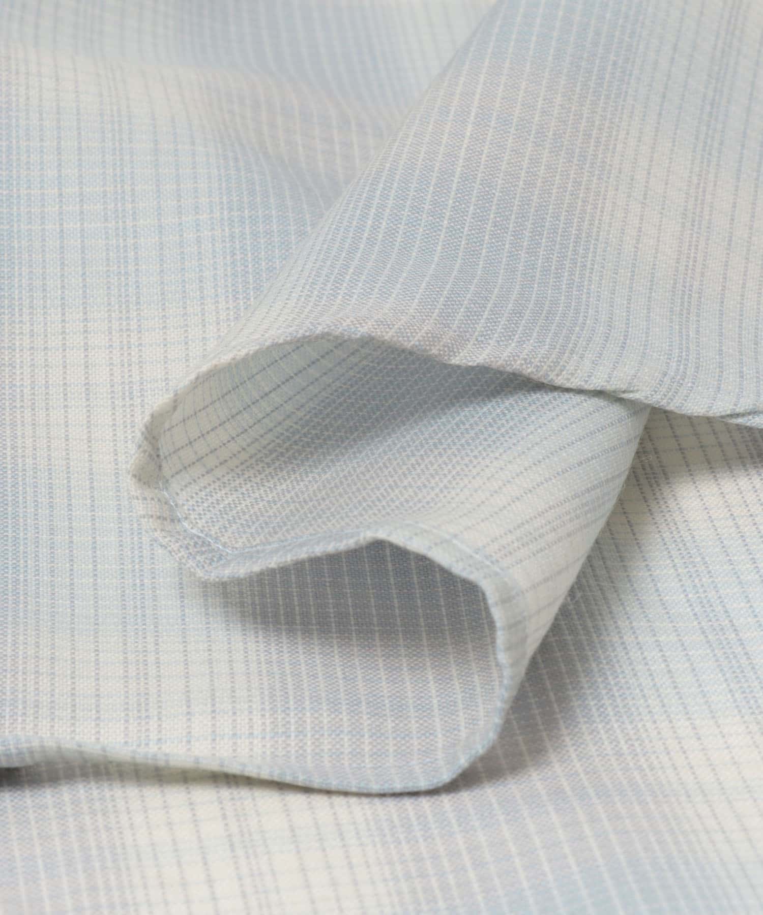 FUJI　WOOL CHECK STANDARD SHIRTS BLUE 5