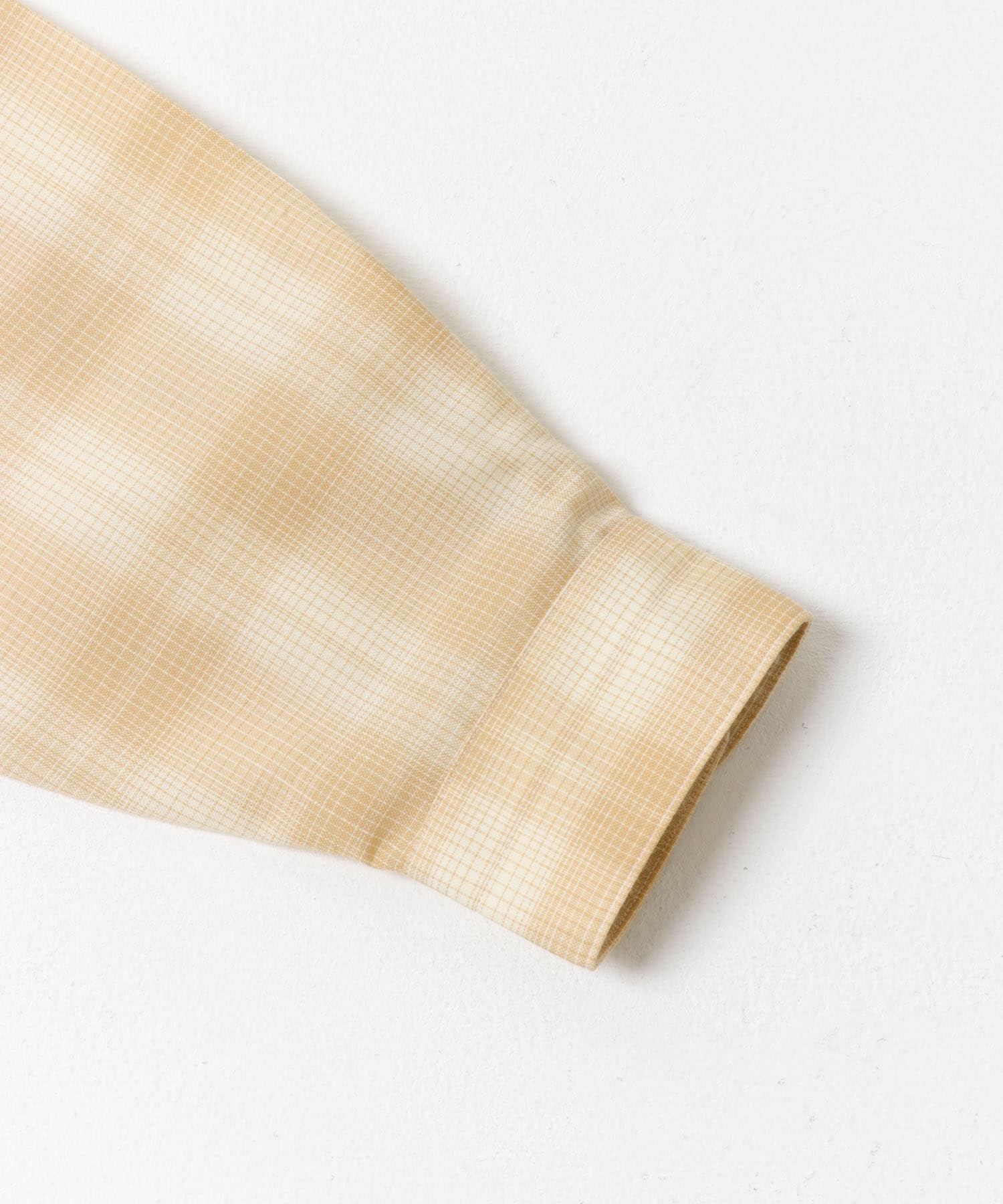 FUJI　WOOL CHECK STANDARD SHIRTS ORANGE 5