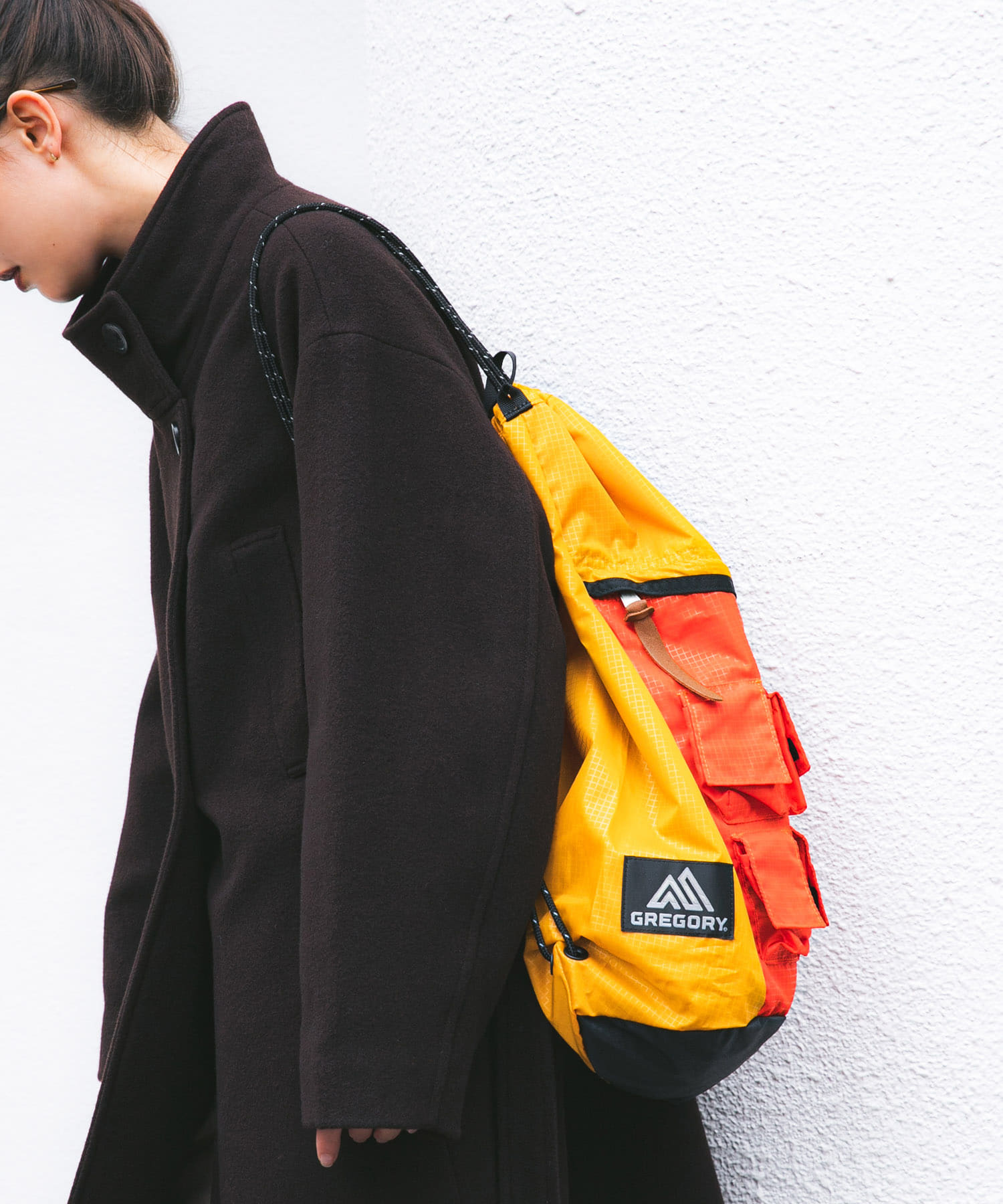 NEXUSVII.×GREGORY　PARASITE KNAPSACK YEL×ORN FREE