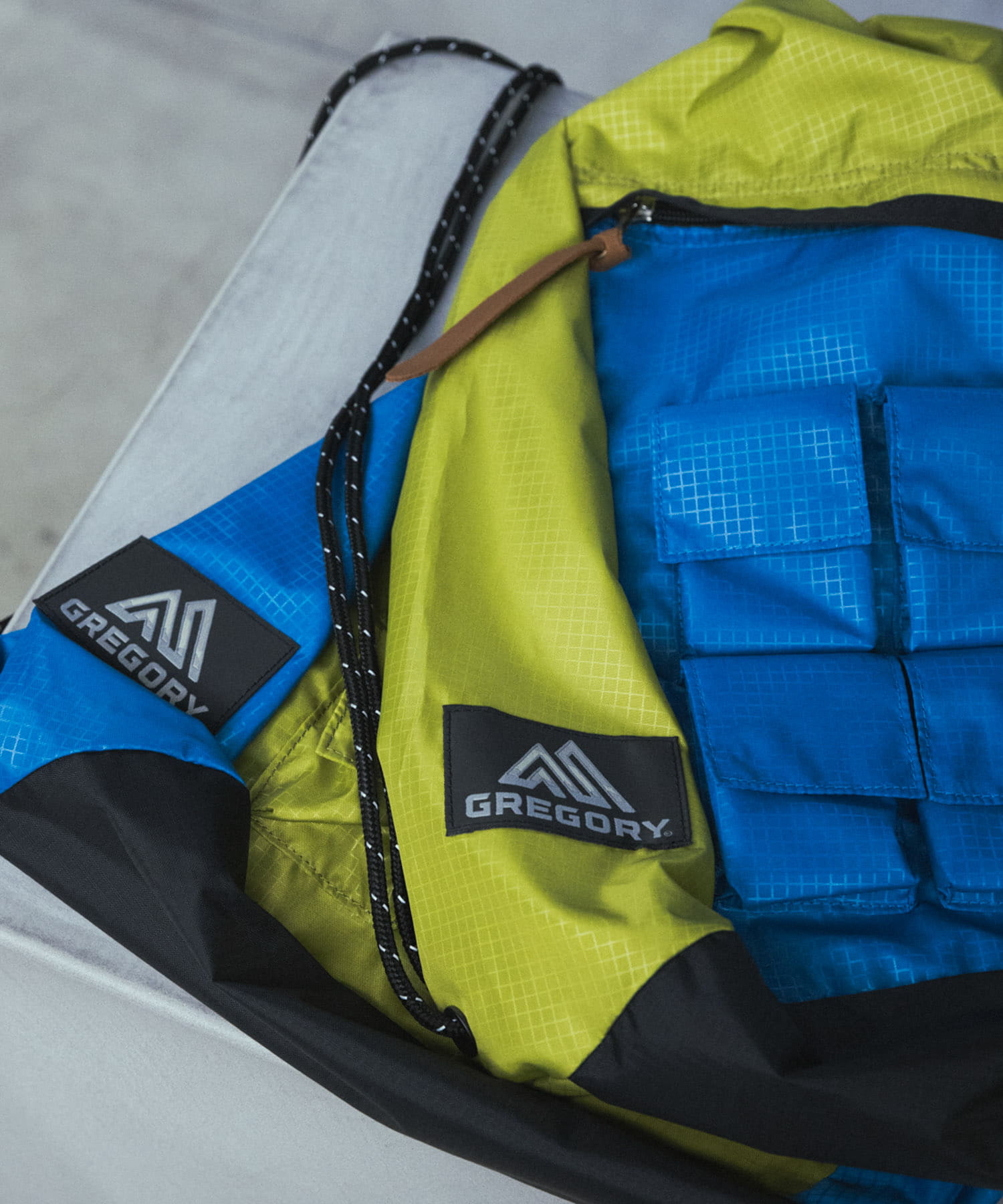 NEXUSVII.×GREGORY　PARASITE KNAPSACK GRN×BLU FREE