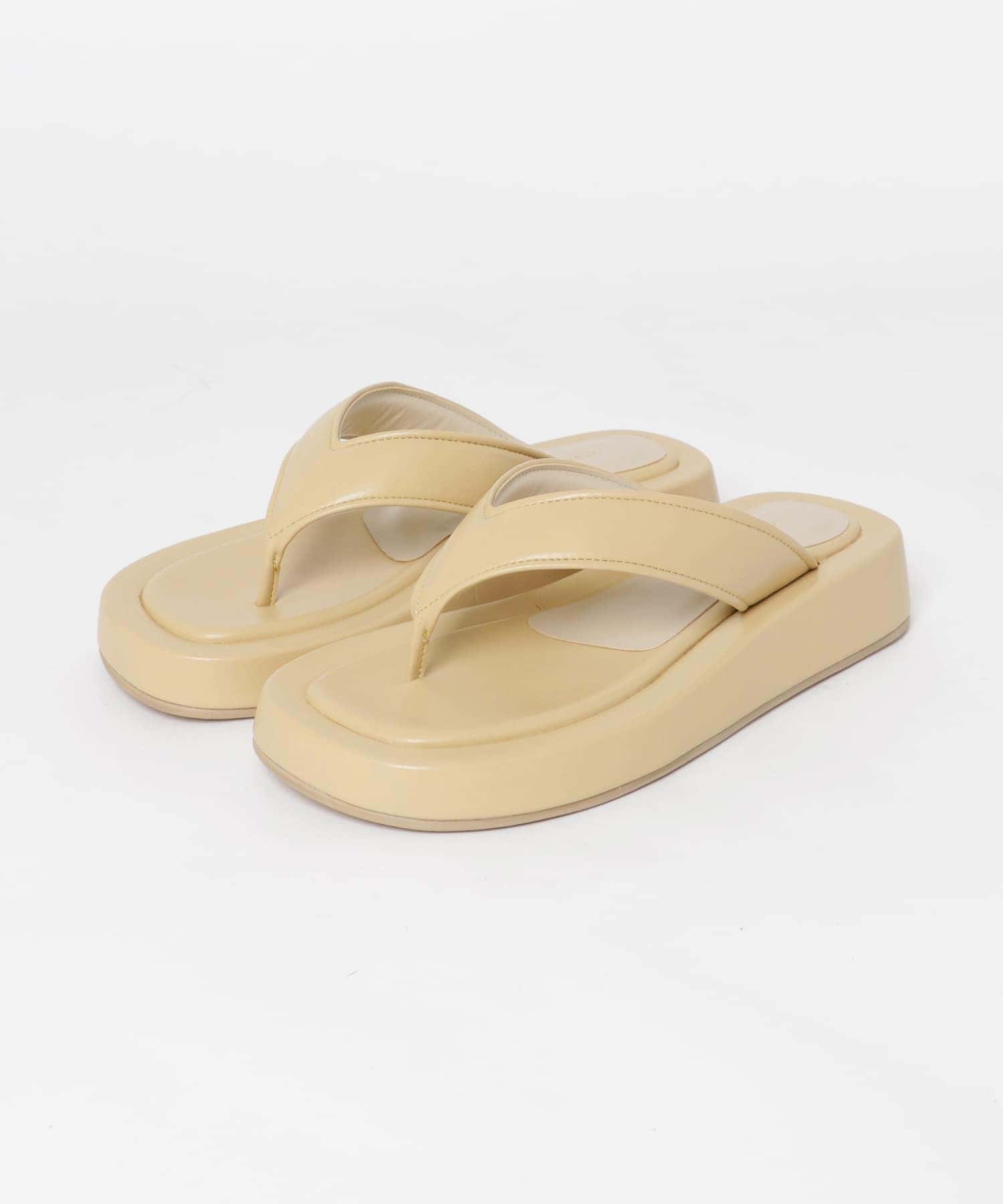 厚底トングサンダル BEIGE 37