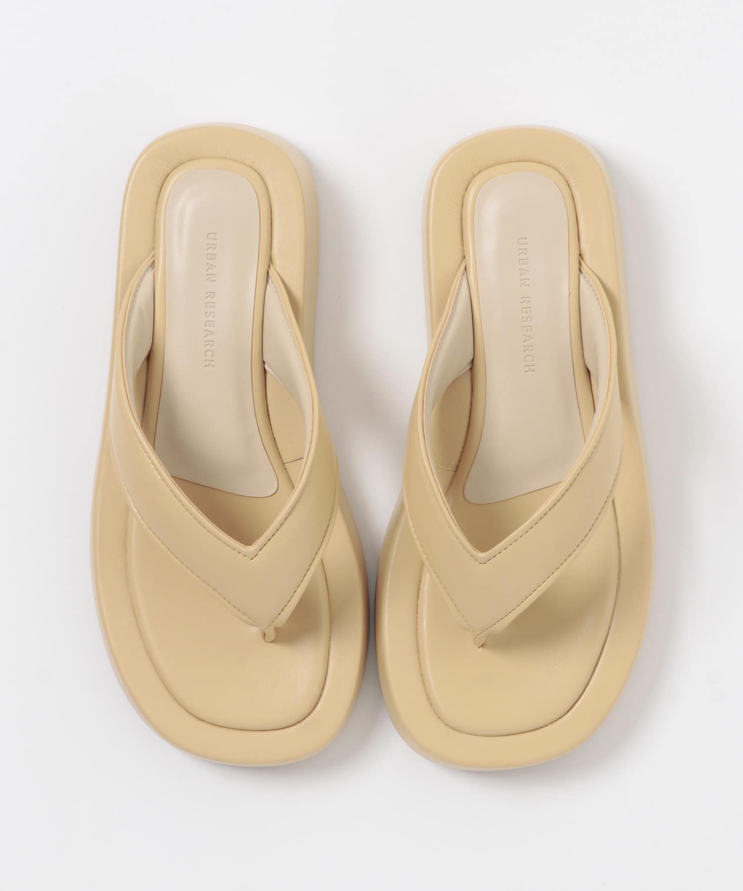 厚底トングサンダル BEIGE 37