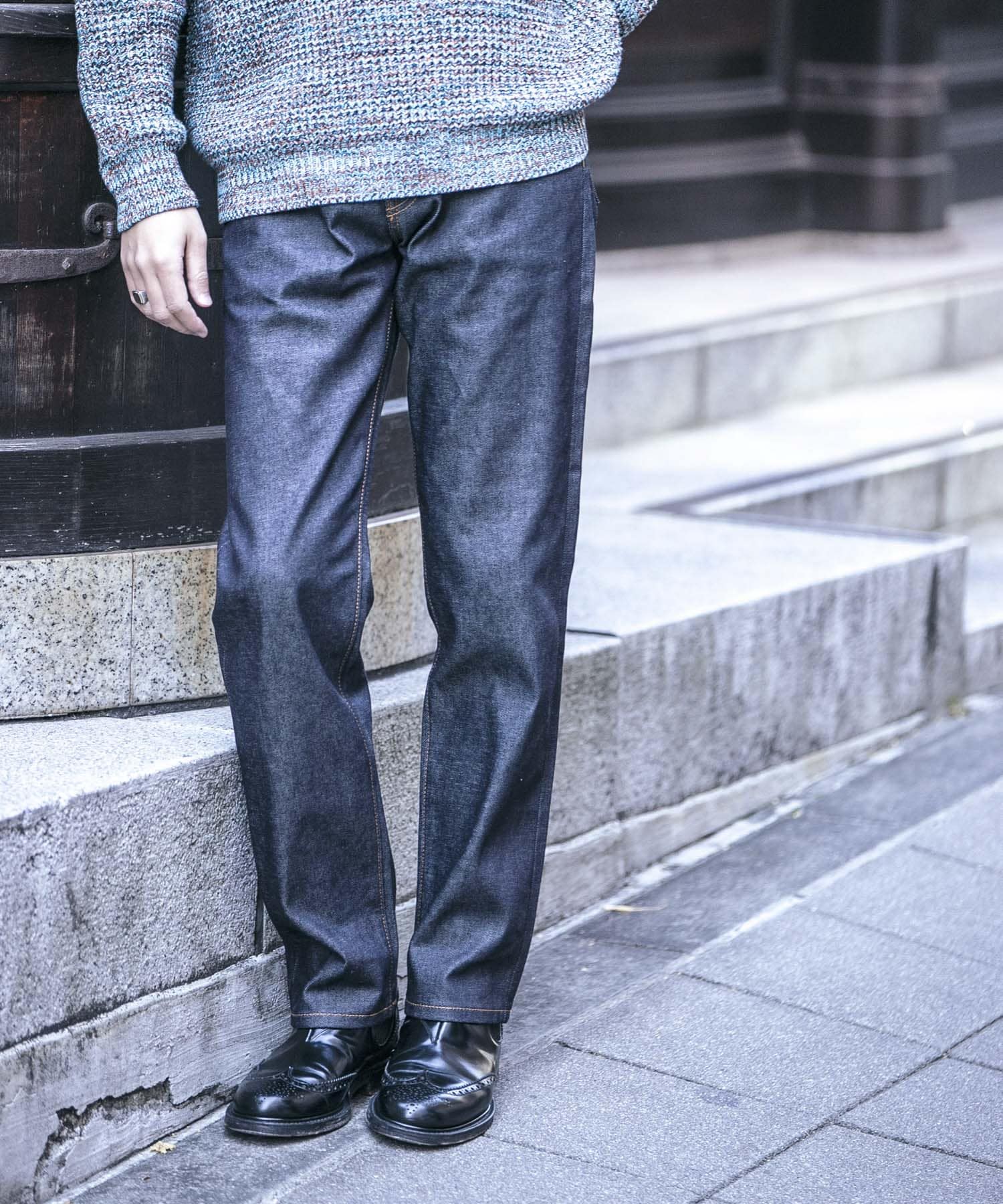 『ユニセックス』スーピマ DENIM パンツスリム #RAMONE　by SHIOTA INDIGO 28
