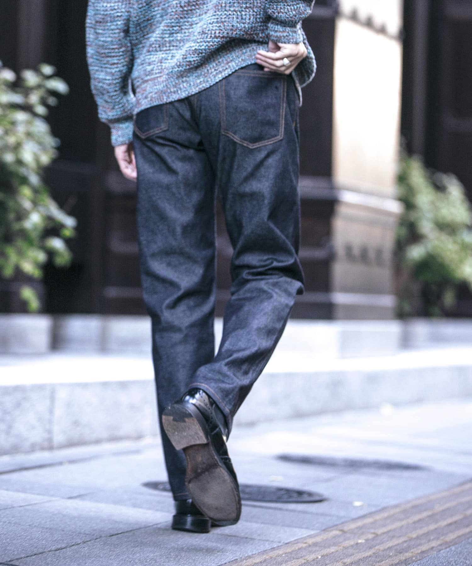 『ユニセックス』スーピマ DENIM パンツスリム #RAMONE　by SHIOTA INDIGO 28