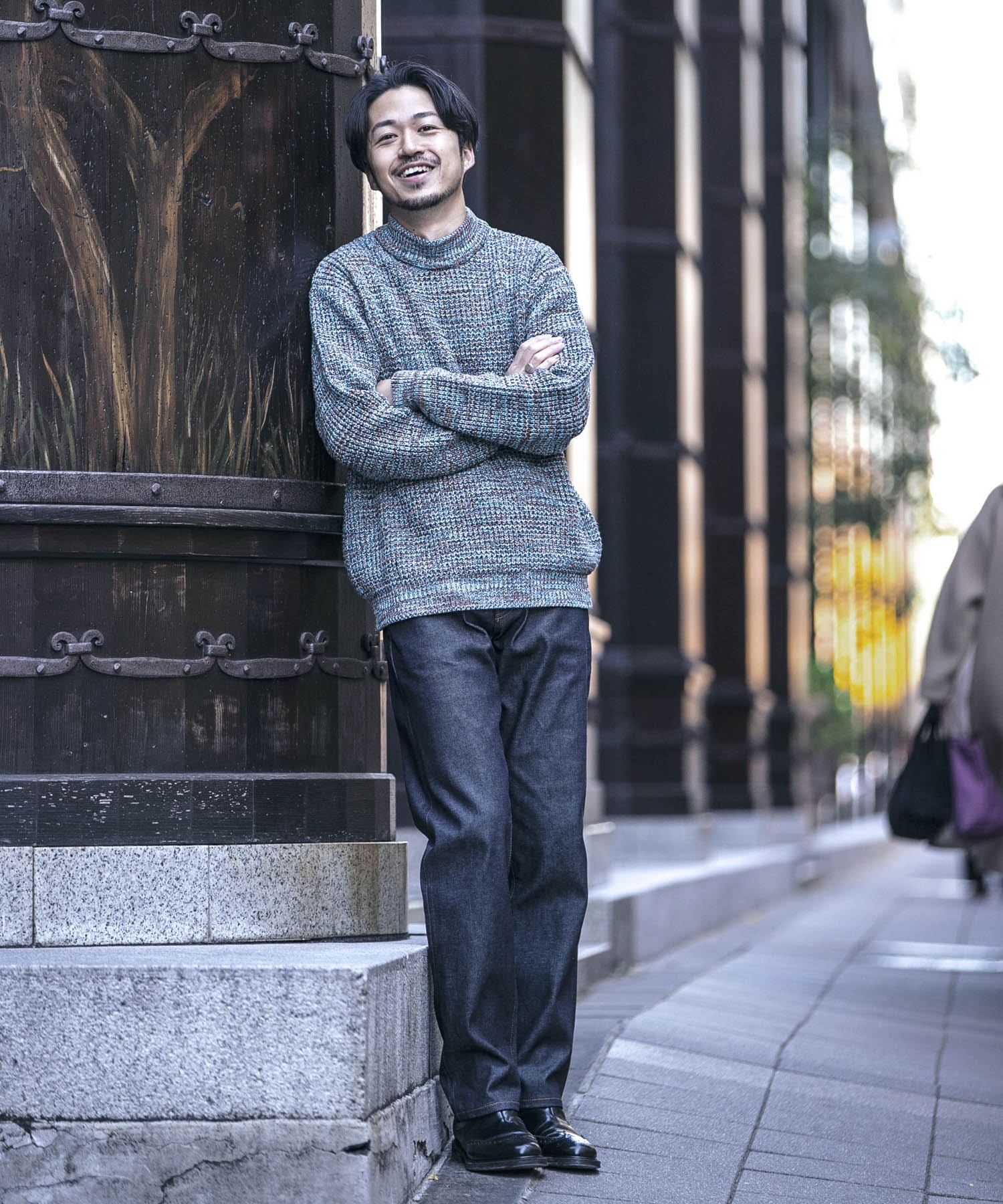 『ユニセックス』スーピマ DENIM パンツスリム #RAMONE　by SHIOTA INDIGO 30