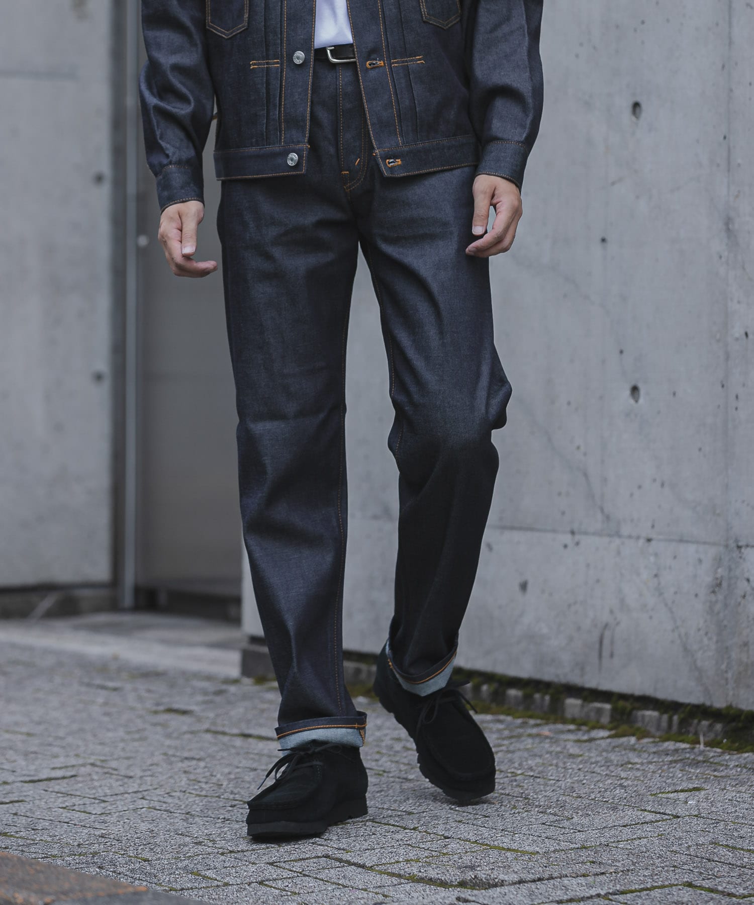 『ユニセックス』スーピマ DENIM パンツスリム #RAMONE　by SHIOTA INDIGO 32