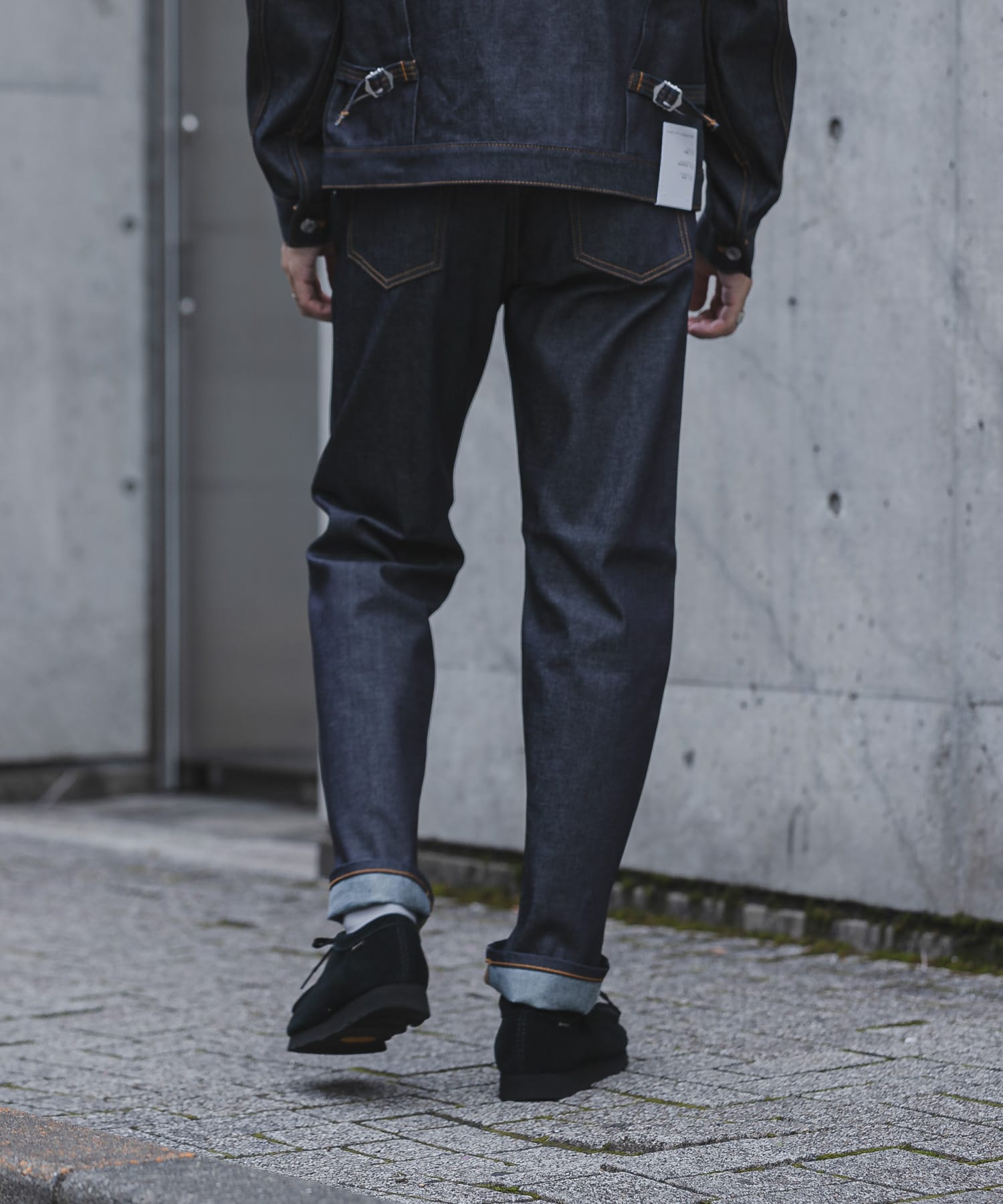 『ユニセックス』スーピマ DENIM パンツスリム #RAMONE　by SHIOTA INDIGO 32