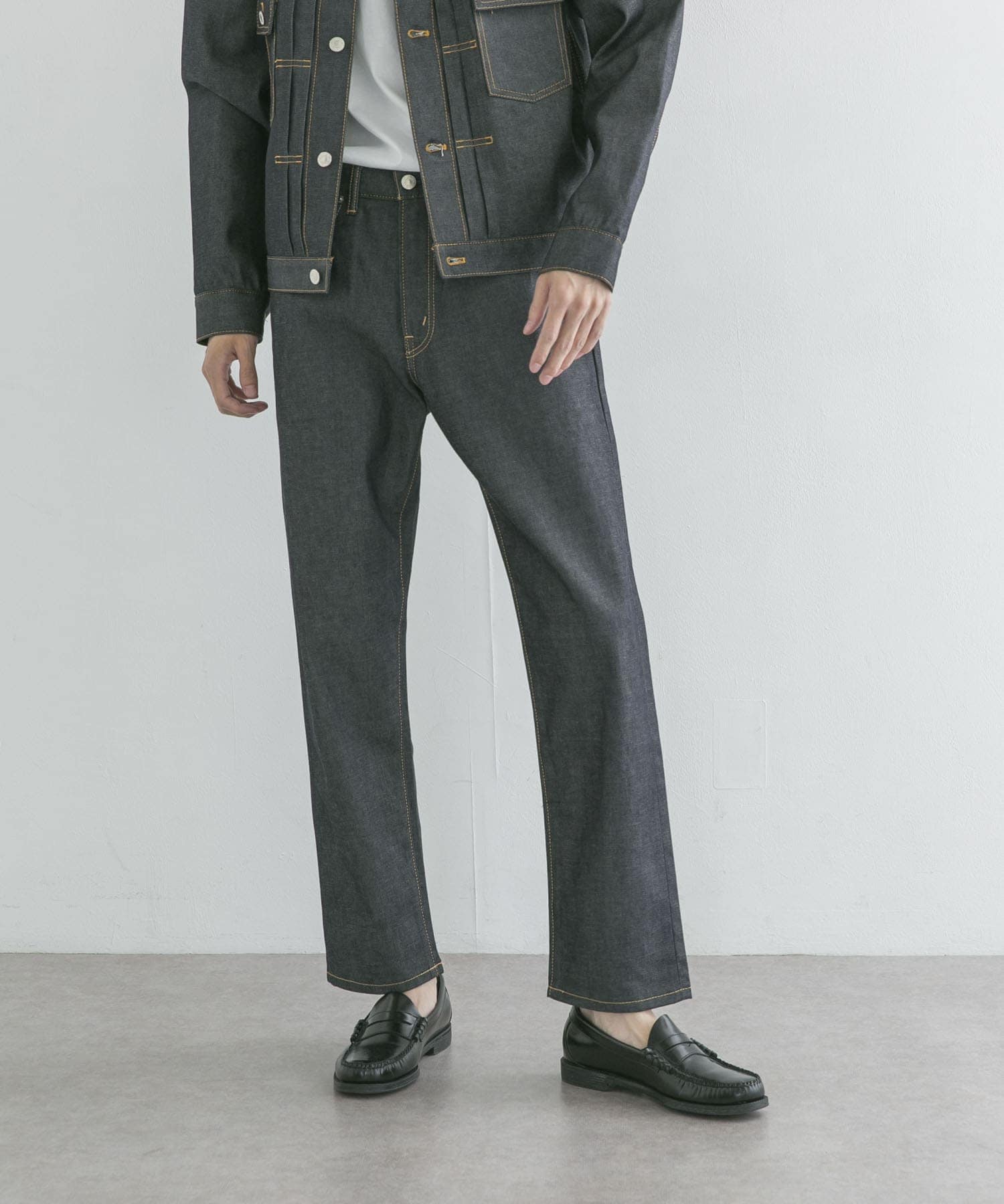 『ユニセックス』スーピマ DENIM パンツスリム #RAMONE　by SHIOTA INDIGO 32