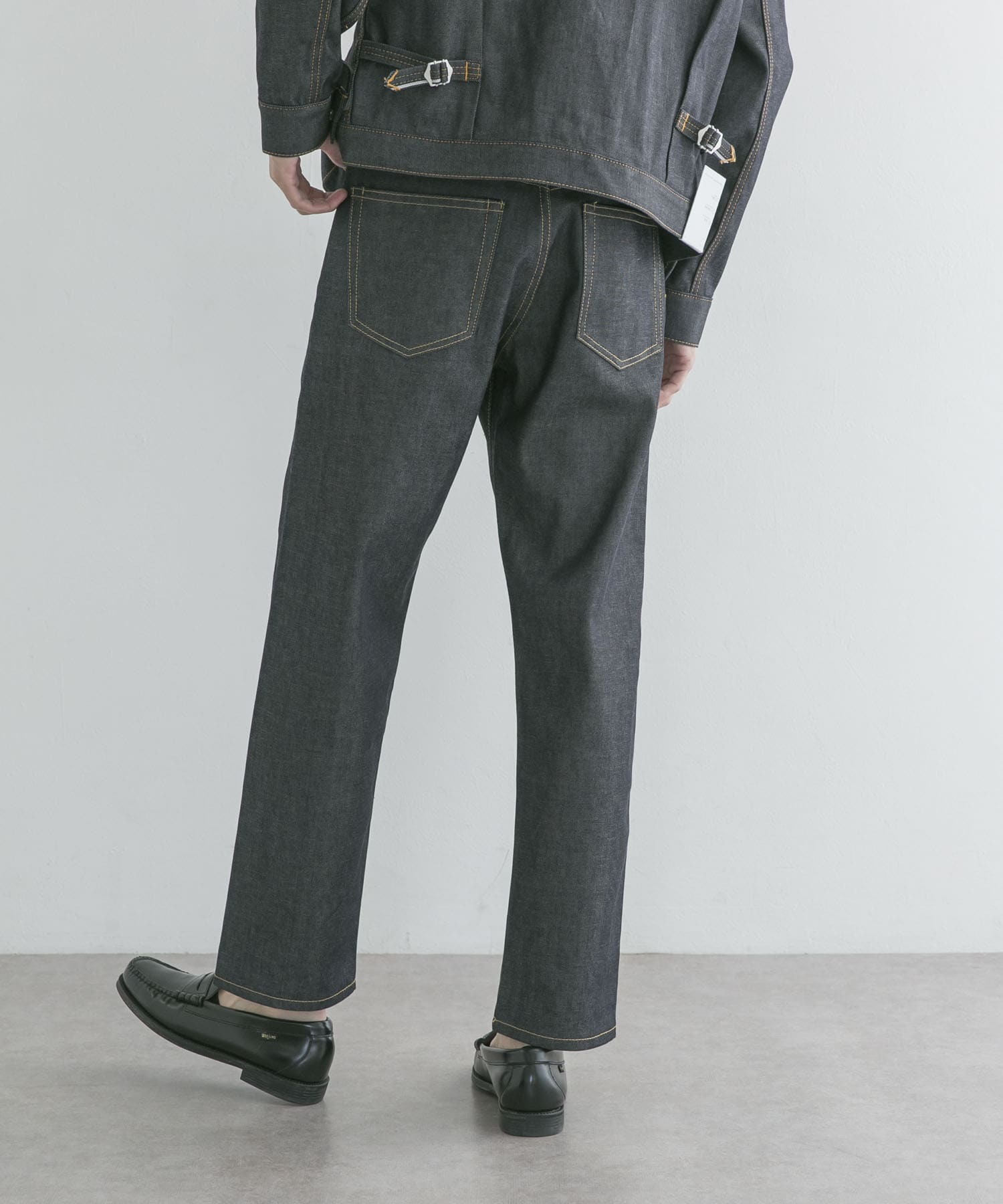 『ユニセックス』スーピマ DENIM パンツスリム #RAMONE　by SHIOTA INDIGO 32