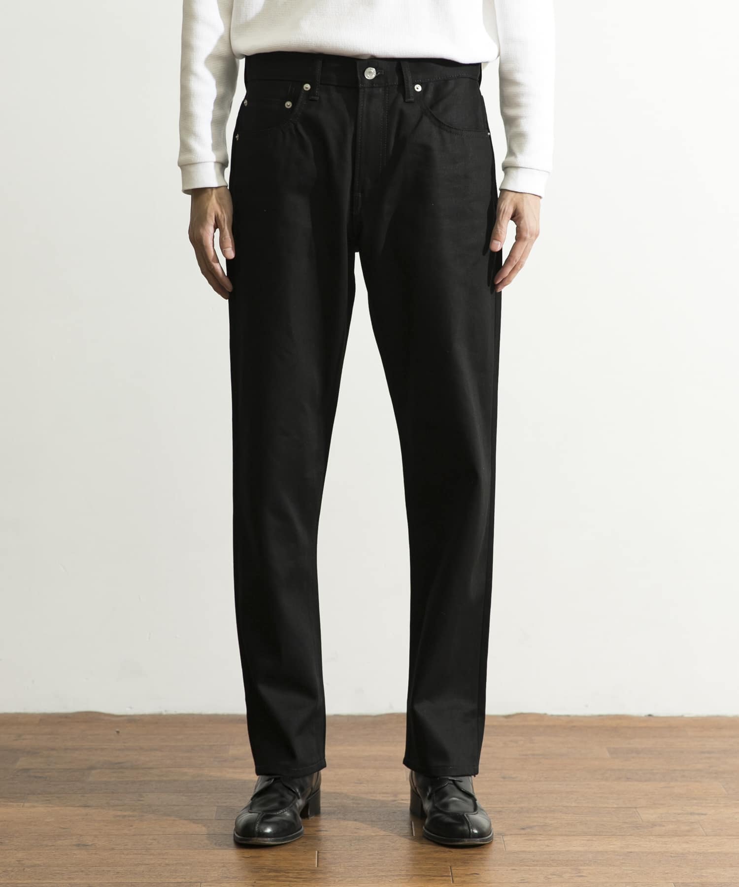 『ユニセックス』スーピマ DENIM パンツスリム #RAMONE　by SHIOTA BLACK 28