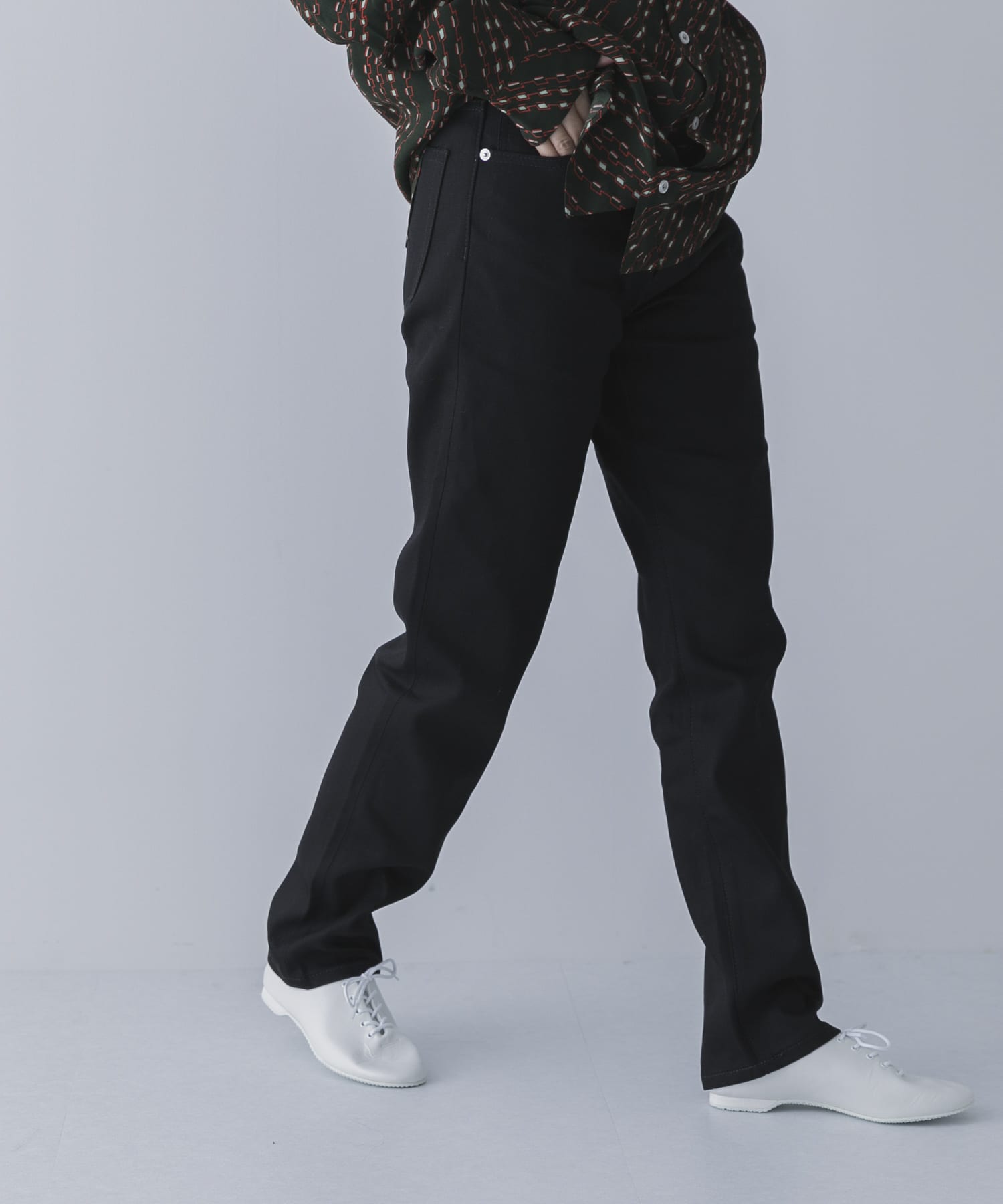 『ユニセックス』スーピマ DENIM パンツスリム #RAMONE　by SHIOTA BLACK 30