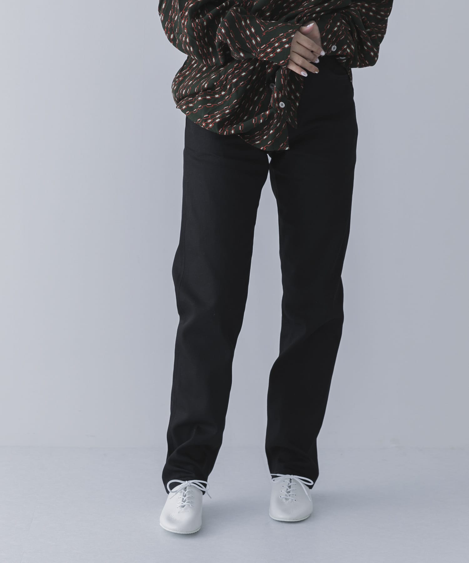 『ユニセックス』スーピマ DENIM パンツスリム #RAMONE　by SHIOTA BLACK 30