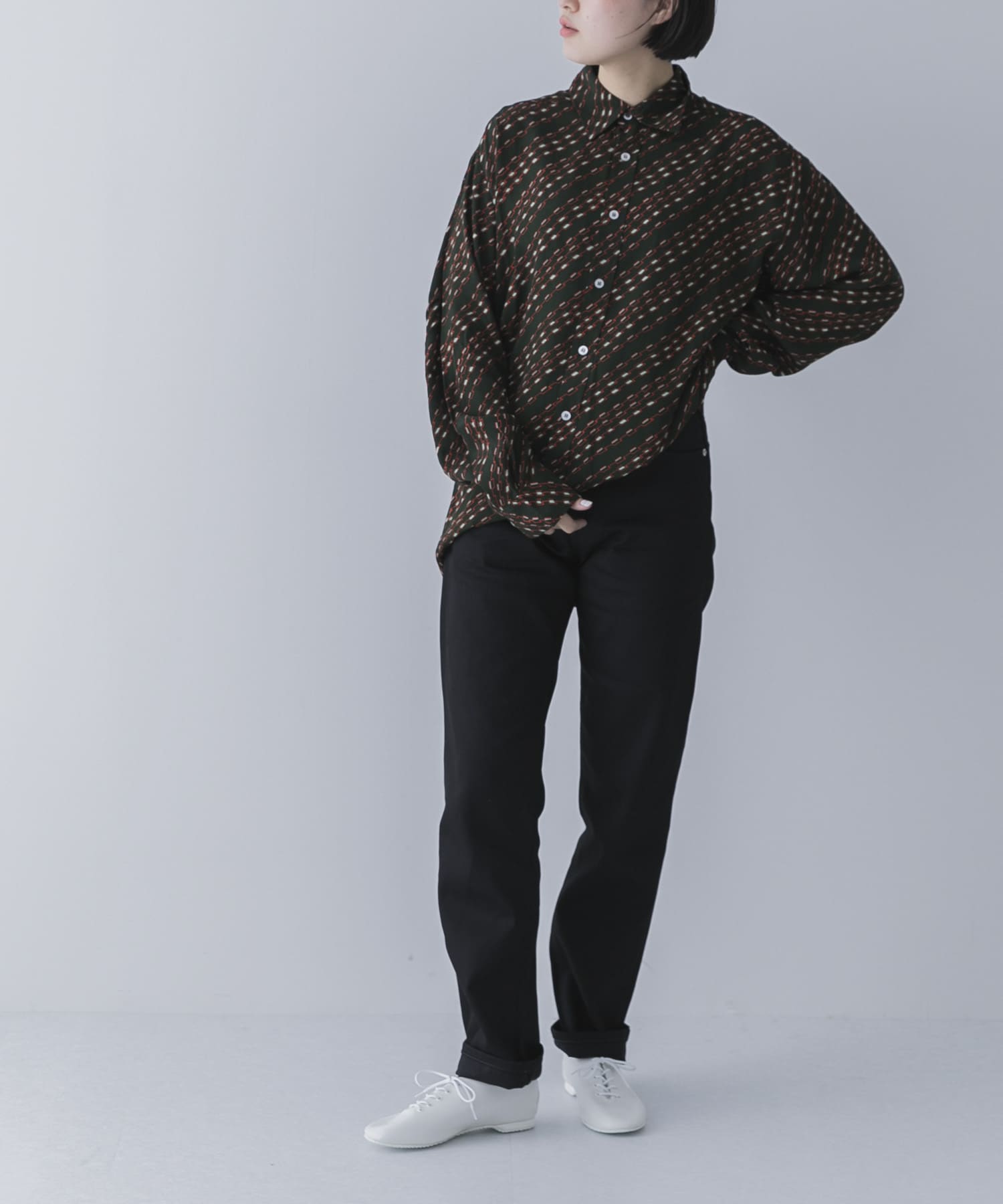 『ユニセックス』スーピマ DENIM パンツスリム #RAMONE　by SHIOTA BLACK 30