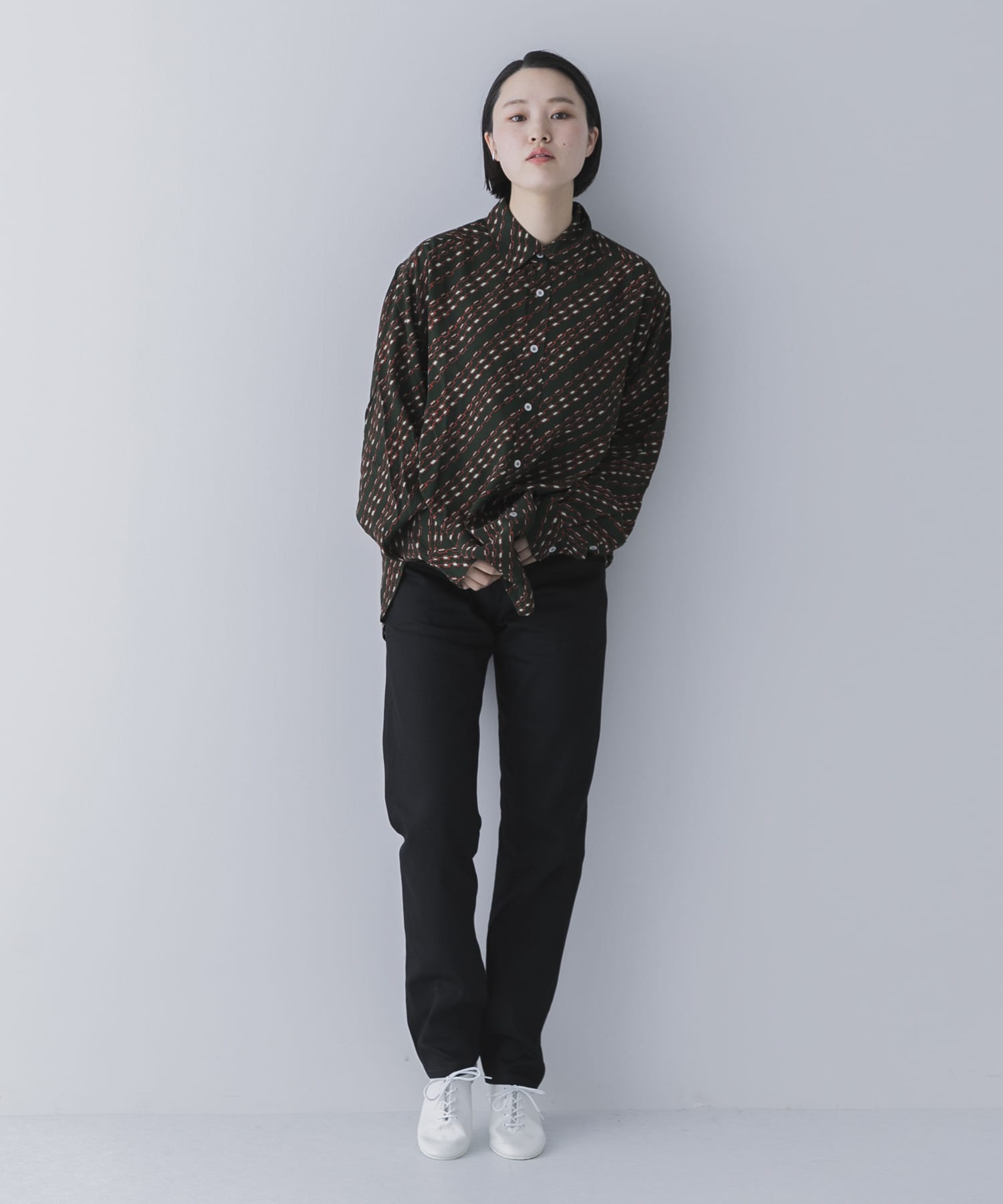 『ユニセックス』スーピマ DENIM パンツスリム #RAMONE　by SHIOTA BLACK 30