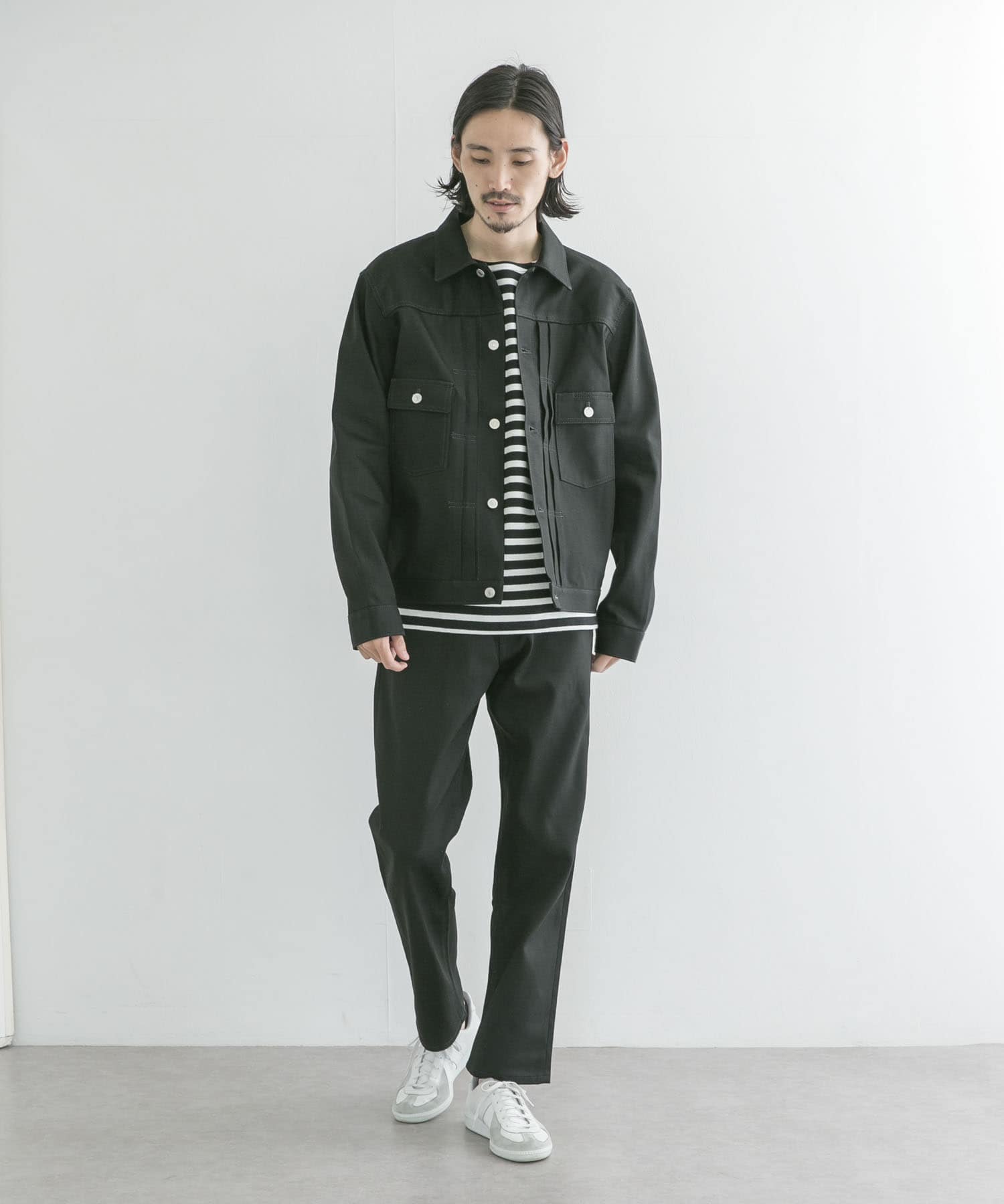 『ユニセックス』スーピマ DENIM パンツスリム #RAMONE　by SHIOTA BLACK 32