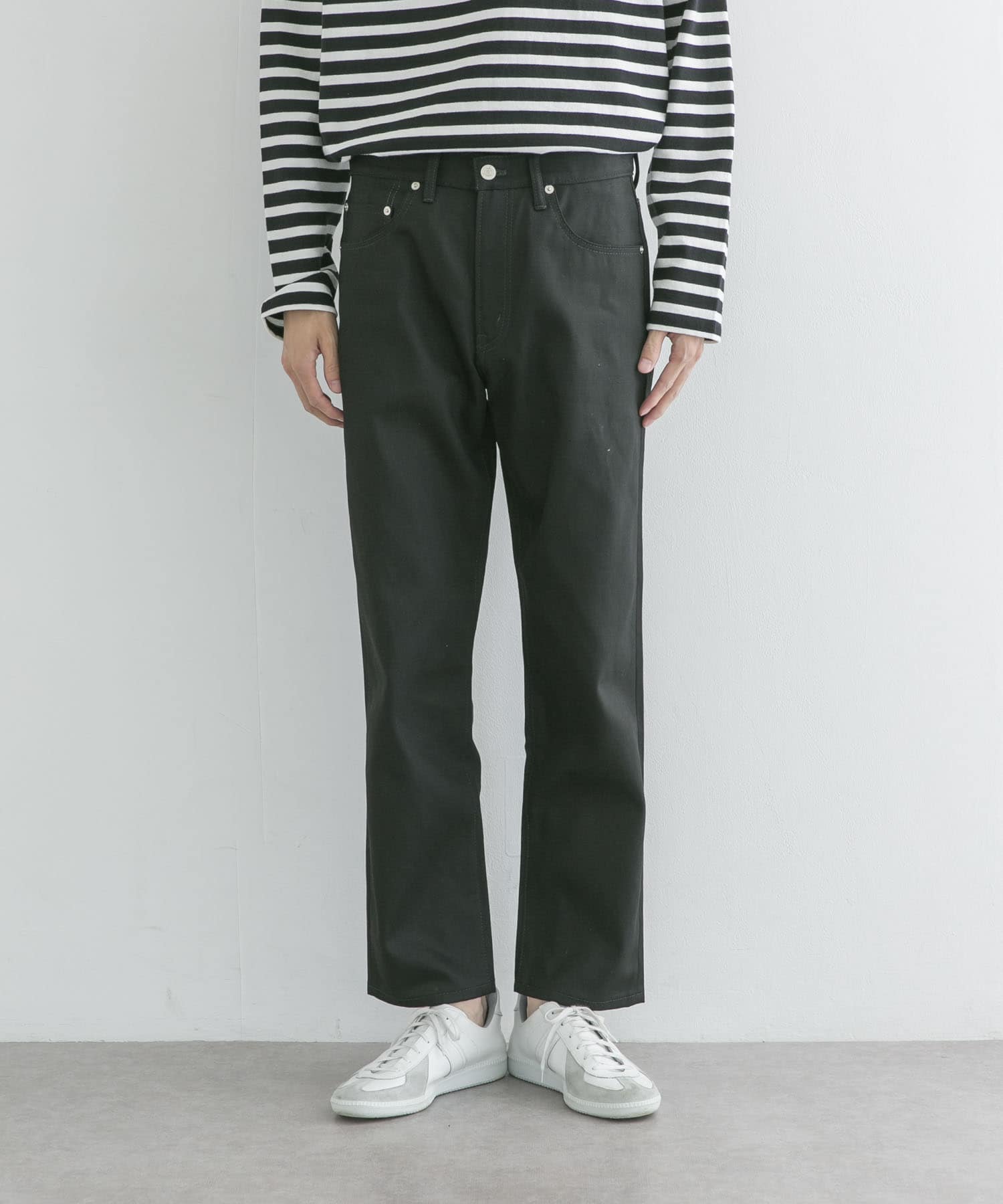 『ユニセックス』スーピマ DENIM パンツスリム #RAMONE　by SHIOTA BLACK 34