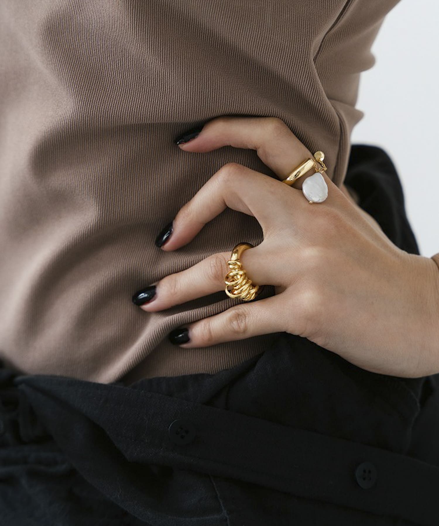 LAPUIS　Coil Aroundリング GOLD 11