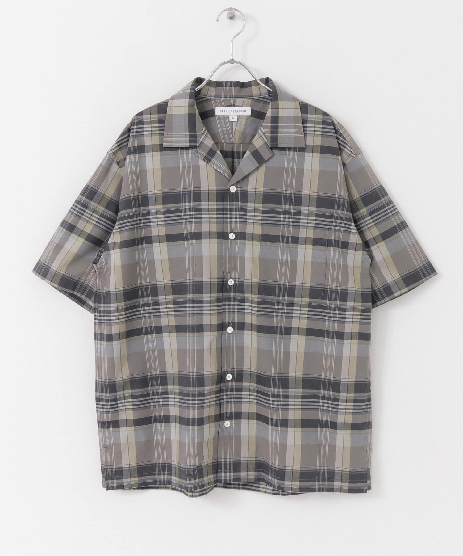 リラックスオープンカラーチェックシャツ CCL S